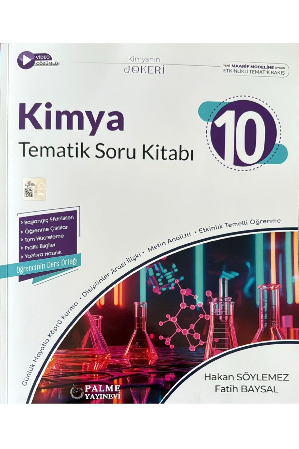Palme Yayınevi 10.SINIF JOKER KİMYA SORU KİTABI TEMATİK *YENİ MÜFREDAT *