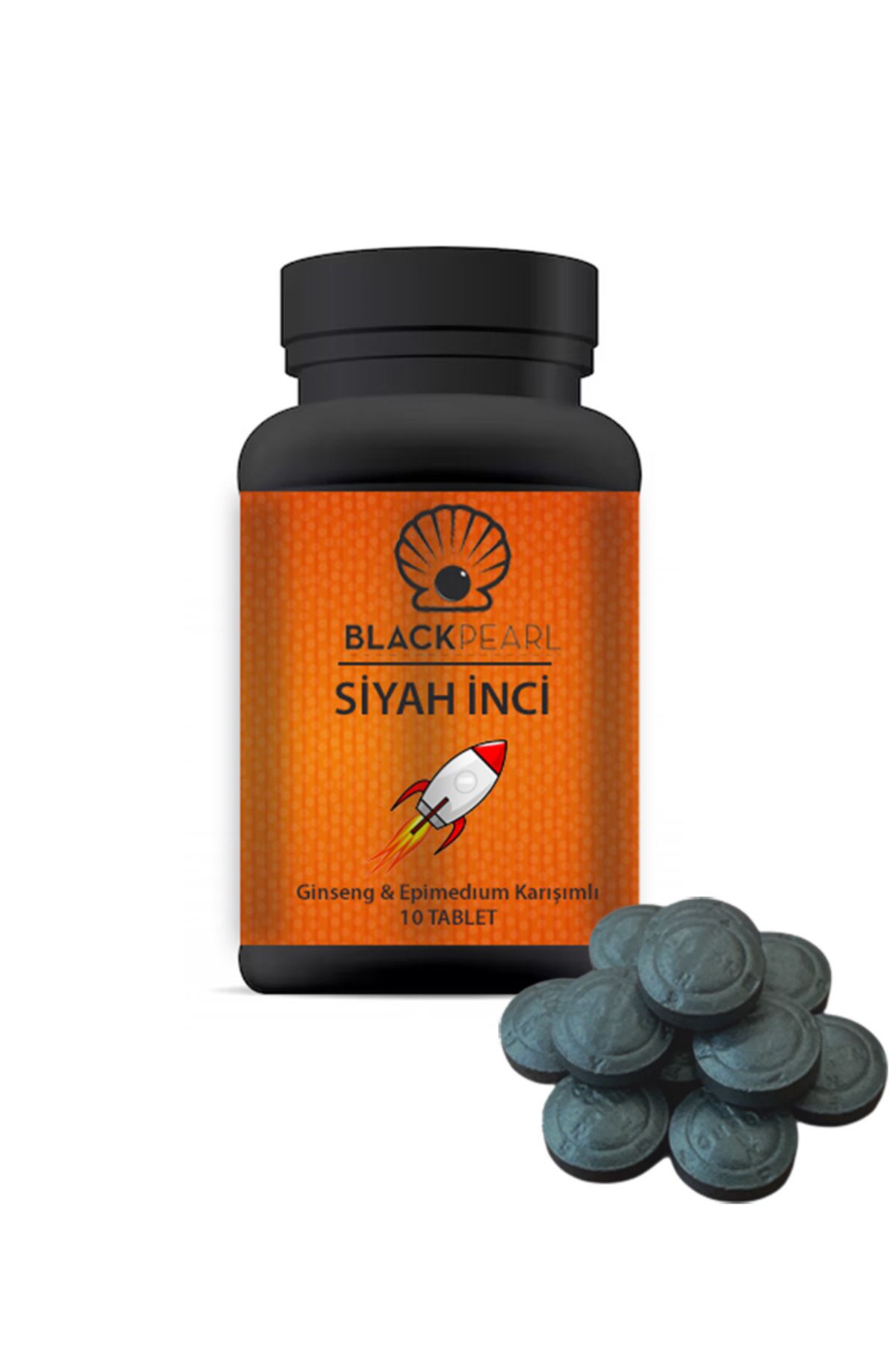 Kozmo Naturel BLACK PEARL SİYAH İNCİ ERKEKLERE ÖZEL 10 TABLET