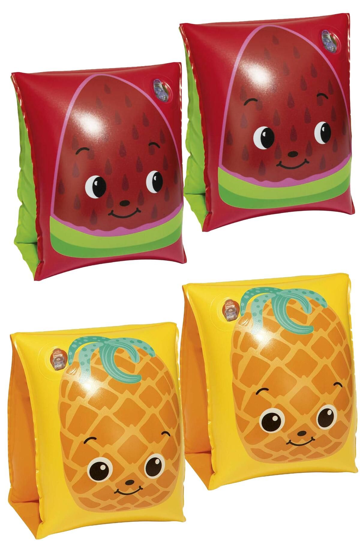 BK Commerce Meyve Desenli Çocuk Yüzme Kolluğu 19-30 Kg Şişme Deniz Havuz Kolluk 3-6 Yaş
