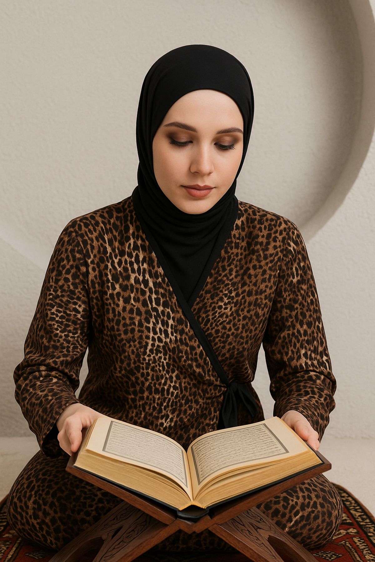 kayde Yandan Bağlamalı Pratik Mevsimlik Kadın Namaz Elbisesi