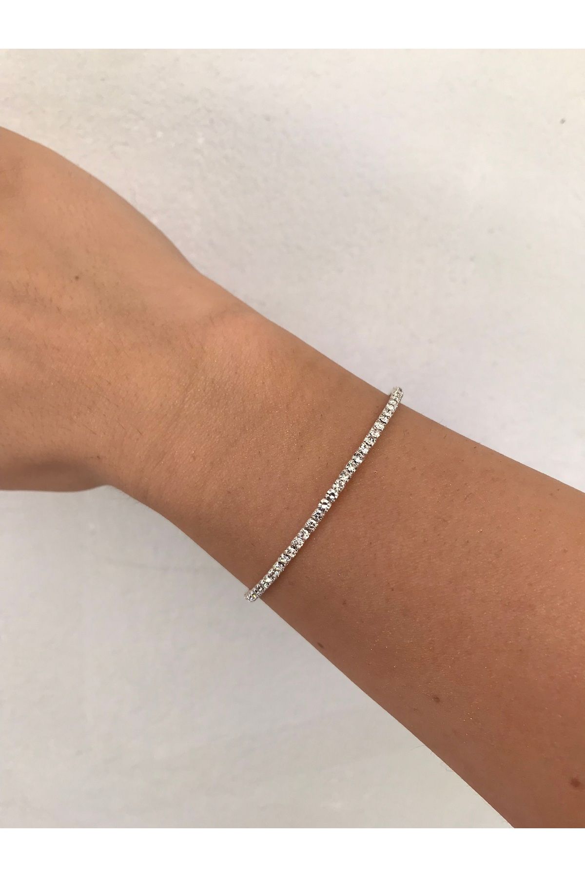 shop SU YOLU GÜMÜŞ RENK İNCE HER BİLEK İLE UYUMLU TAK ÇIKART KELEPÇE BİLEZİK PARLAK