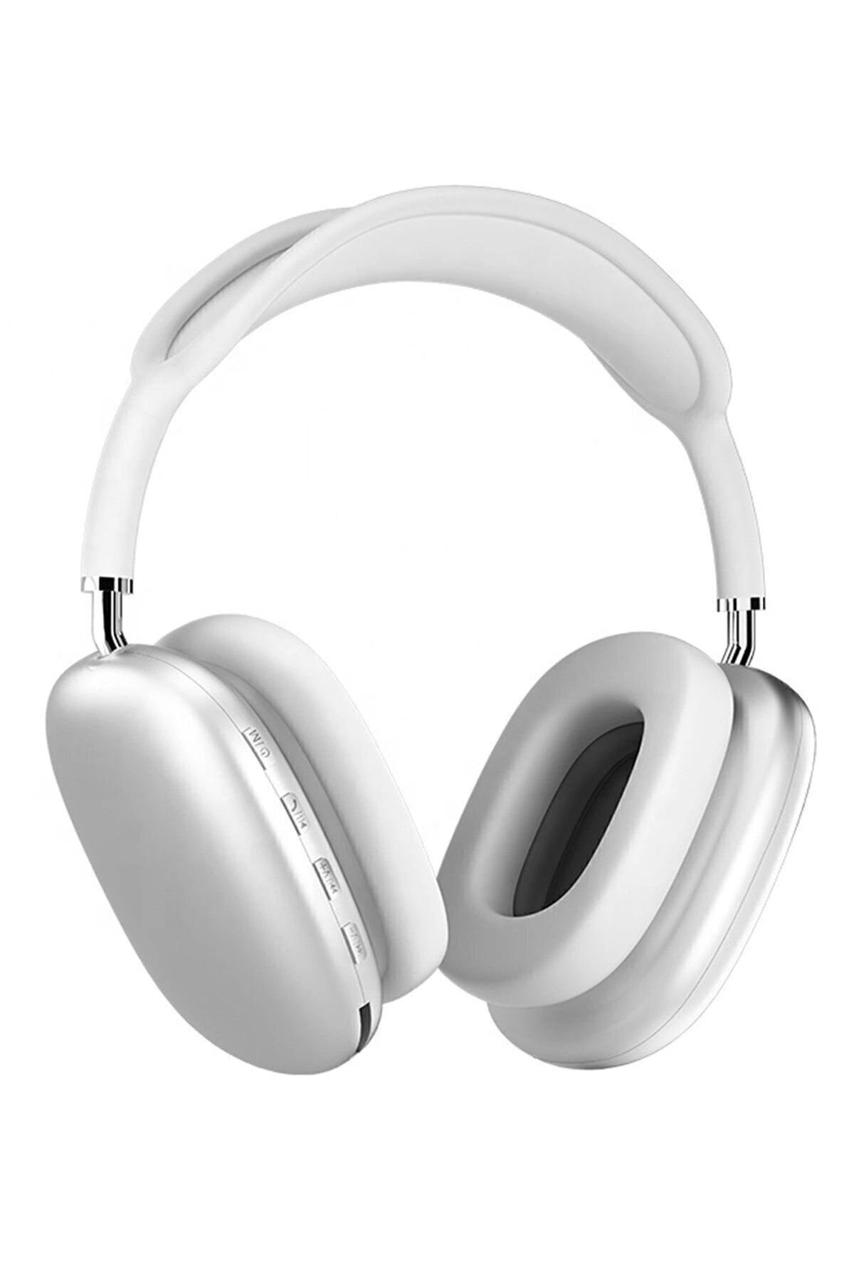 Vemora Plus Gümüş Kulak Üstü Bluetooth Kulaklık
