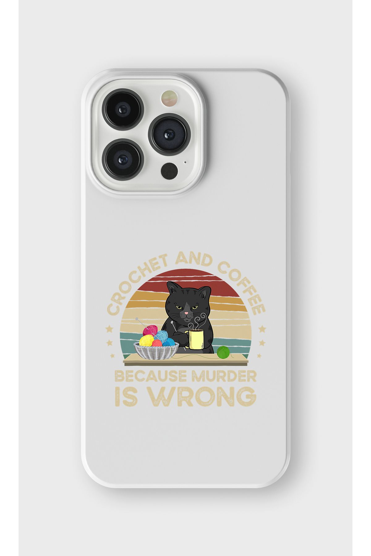 lelia iPhone 13 Pro Max Uyumlu Sevimli Siyah Kedi Tasarımlı İçi Kadife Lansman Beyaz Silikon Kılıf
