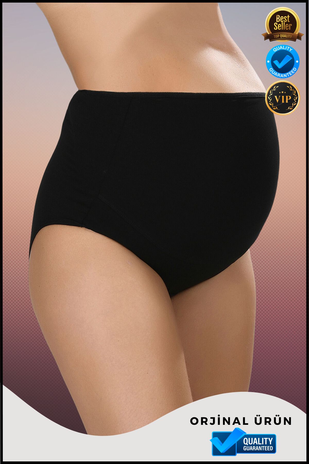 Overbazaar Pamuklu Hamile Kilodu - 3'lü Paket | Lohusa İç Çamaşırı - Yüksek Konfor ve Rahatlık