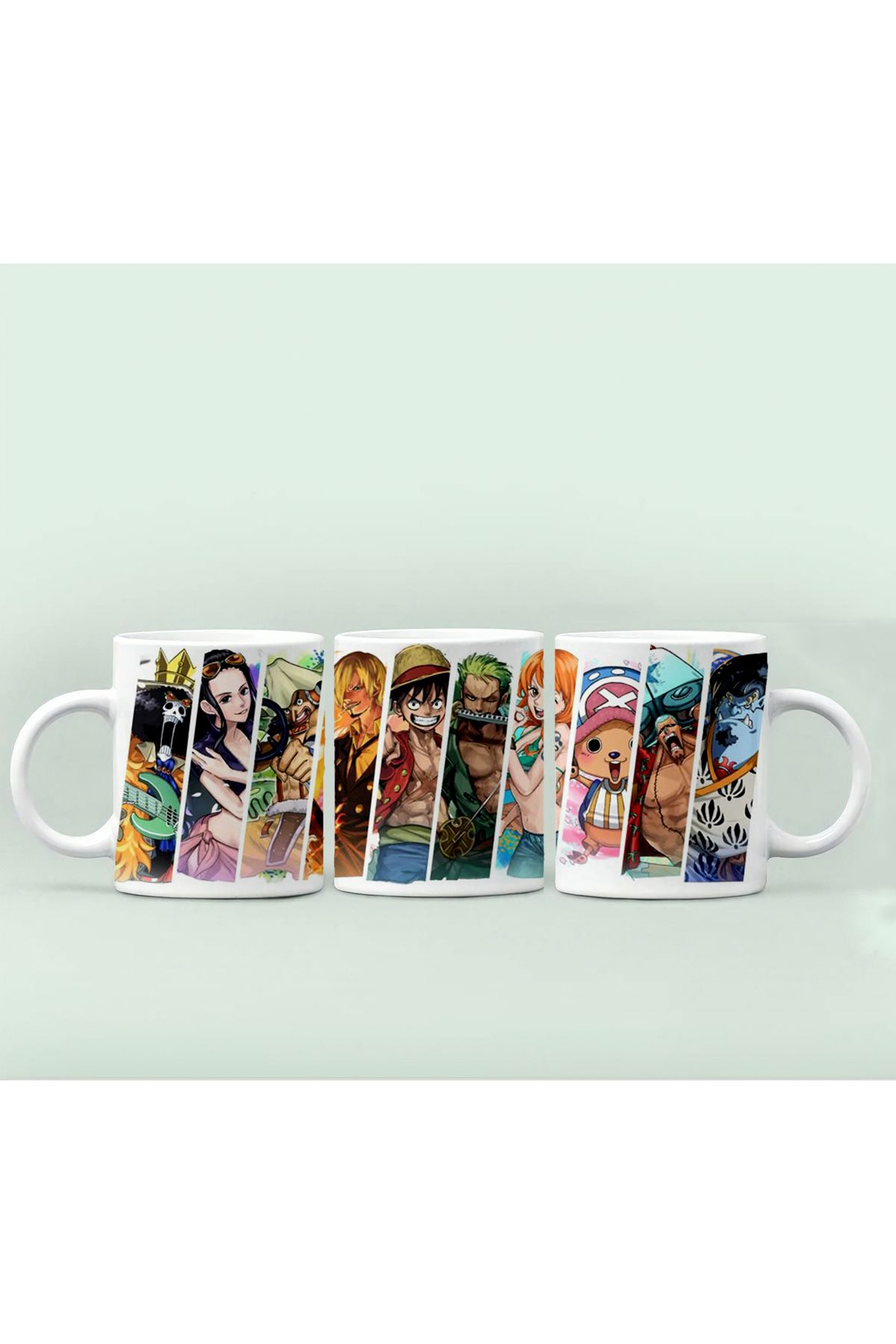 RHG Art Anime One Piece Baskılı Kupa BardakTasarımlı Baskılı Kupa Kahve Fincanı 300 ml