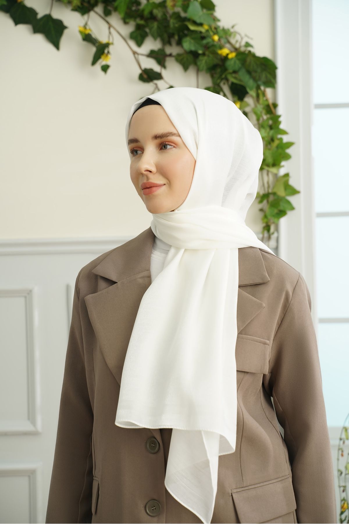 ARMANDA PRENSES SERİSİ ÇERÇEVELİ DÜZ DESEN ŞAL