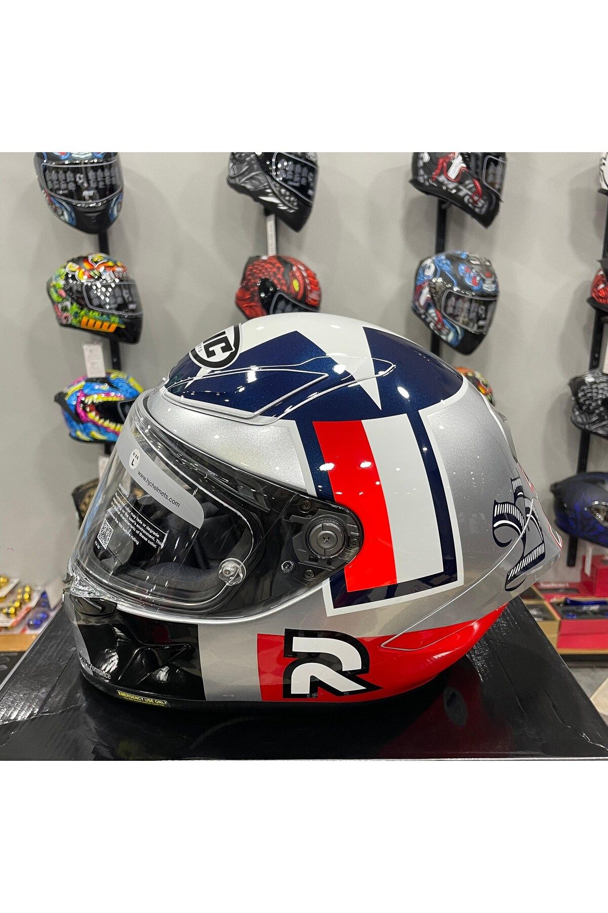 HJC RPHA1 KASK BEN SPIES SILVERSTAR MC21