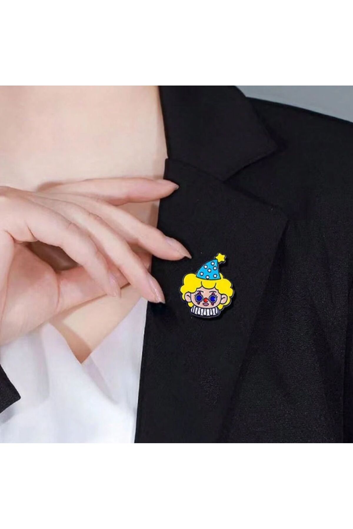 OZN AKSESUAR broş, çocuk broş, iğneli broş klipsli broş yaka broşu çeket yaka iğnesi, mineli B208