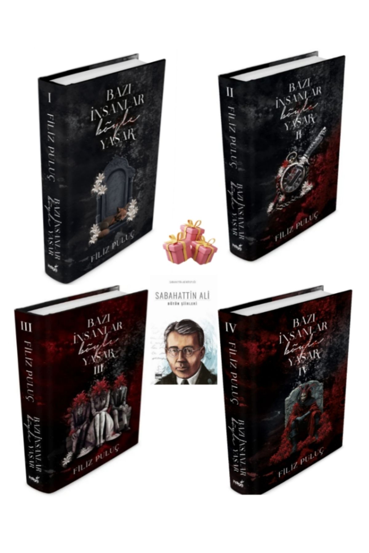İndigo Kitap Bazı İnsanlar Böyle Yaşar 1, 2, 3, 4 Filiz Puluç Seti 4 Kitap Ciltli Set