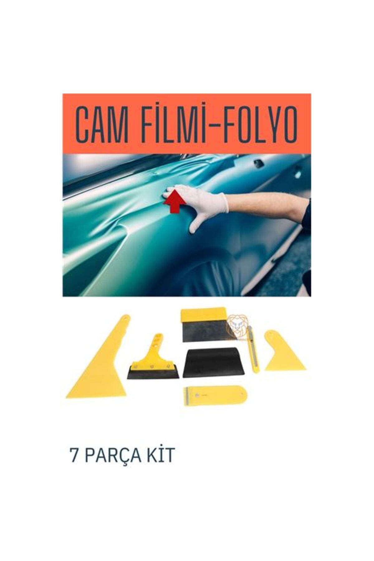Skygo ModaCar Cam Filmi ve Folyo Uygulama Kiti 7 Parça Duvar Kağıdı Vinil Uygulama Kiti