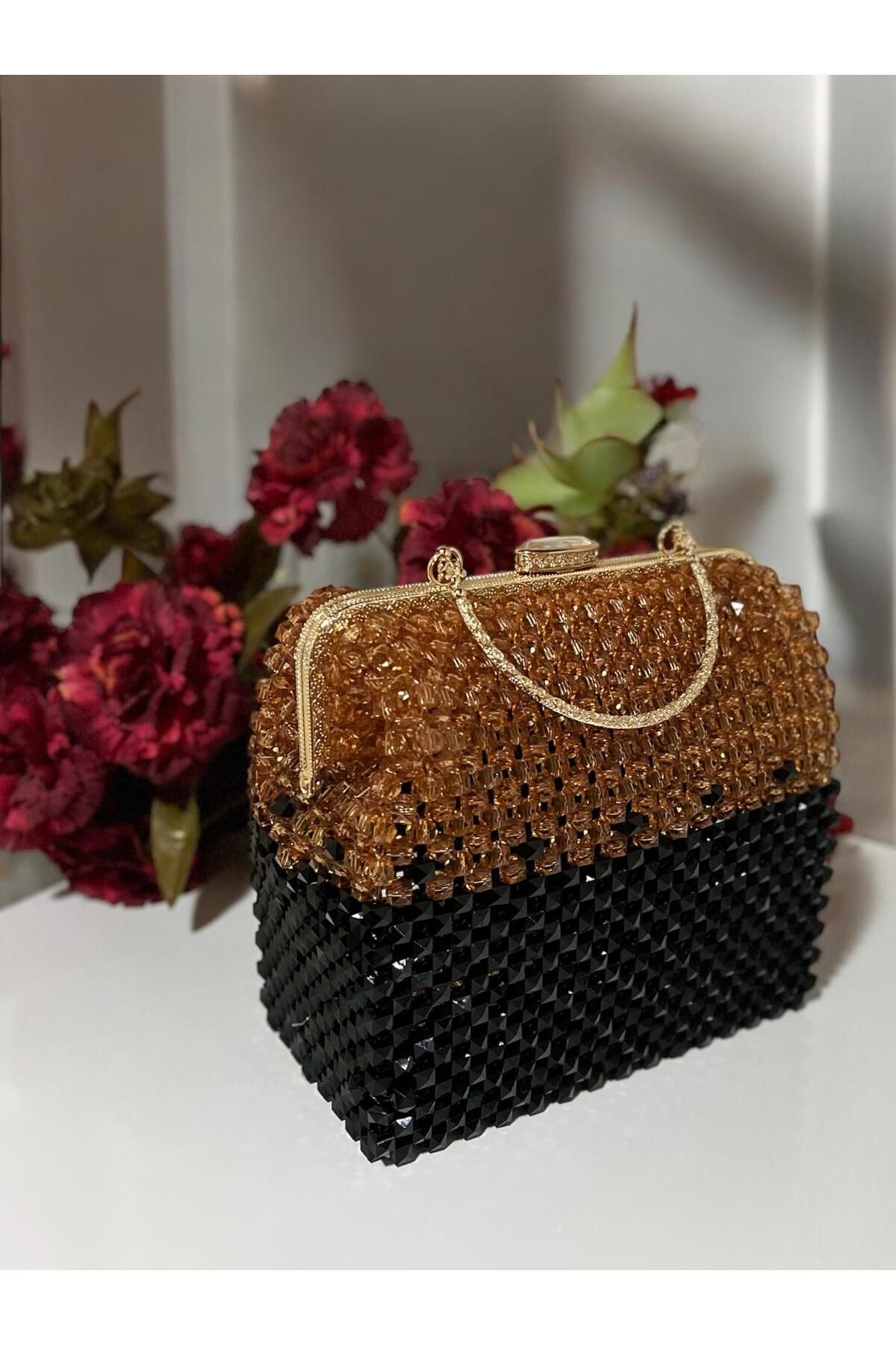 Gendesign BONCUKLU EL YAPIMI ÖZEL EL,OMUZ VE AYARLANABİLİR ASKILI KADIN ÇANTASI