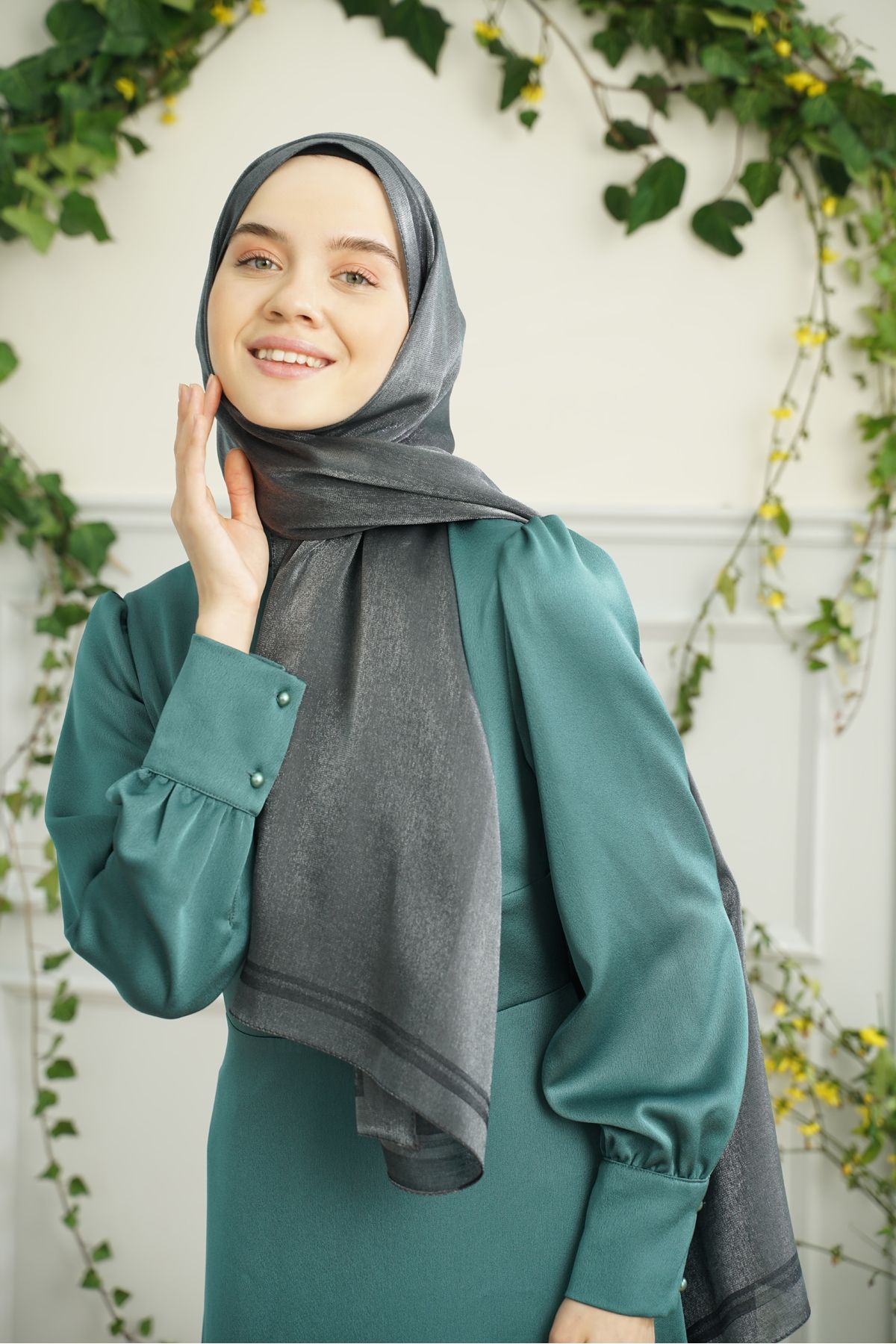 ARMANDA PRENSES SERİSİ ÇERÇEVELİ DÜZ DESEN ŞAL