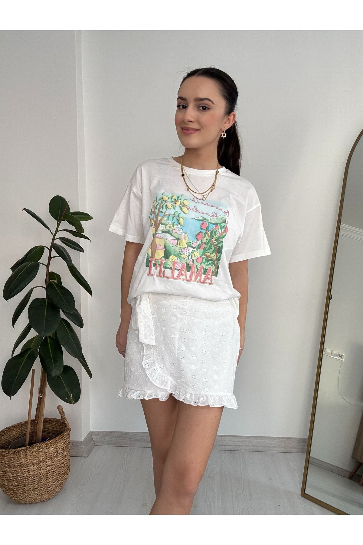 Hilya Atelier Desenli T-Shirt