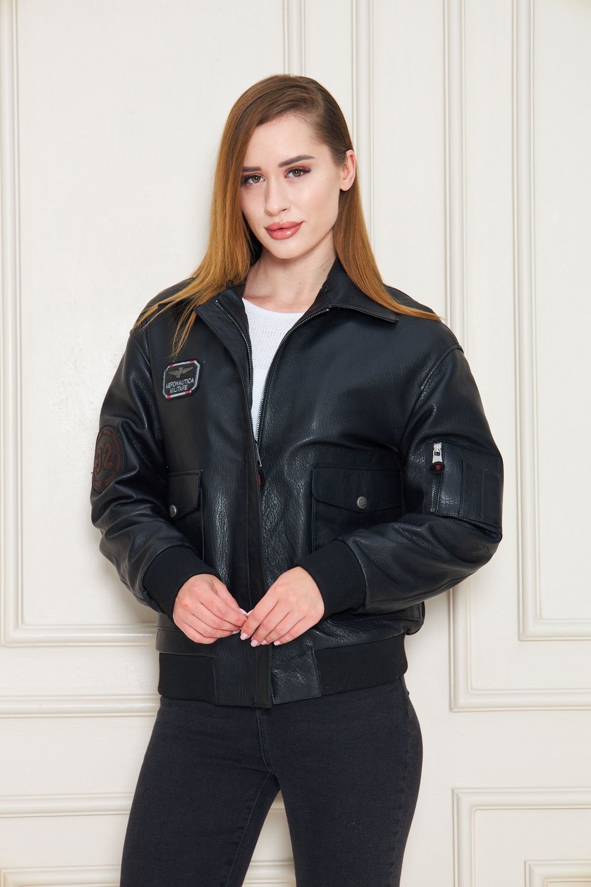 By Marki Marki Kadın Hakiki Jumbo Deri Maverick Mont – Armalı, Yalıtımlı, 67 cm - 118122
