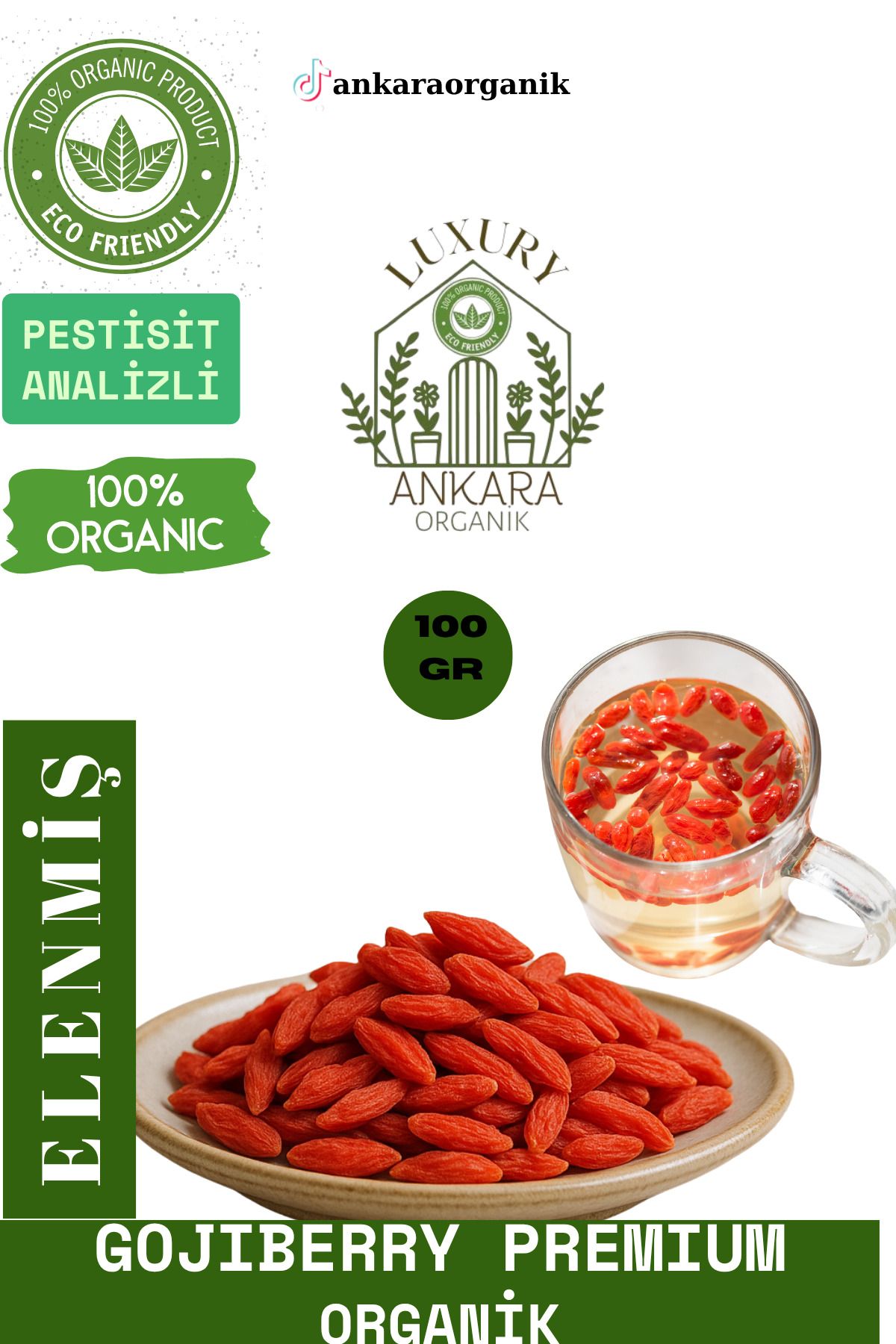 Ankara Organik Gojiberry Premium Elenmiş Organik 100GR