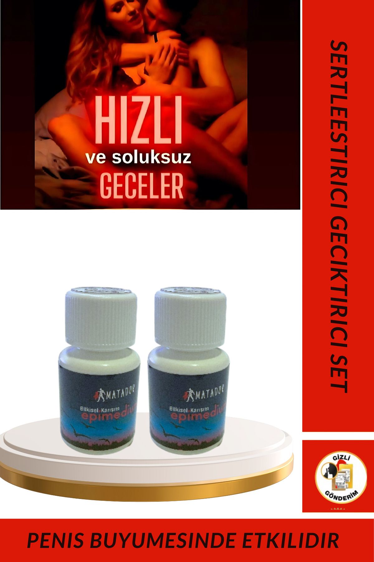 ABU ŞİFA BİTKİSEL & KOZMETİK ÜRÜNLER Matador Vip 2 X 30 ' Lu Kapsül Bitkisel Performans1 Sertlestir1ci Geçiktirici1