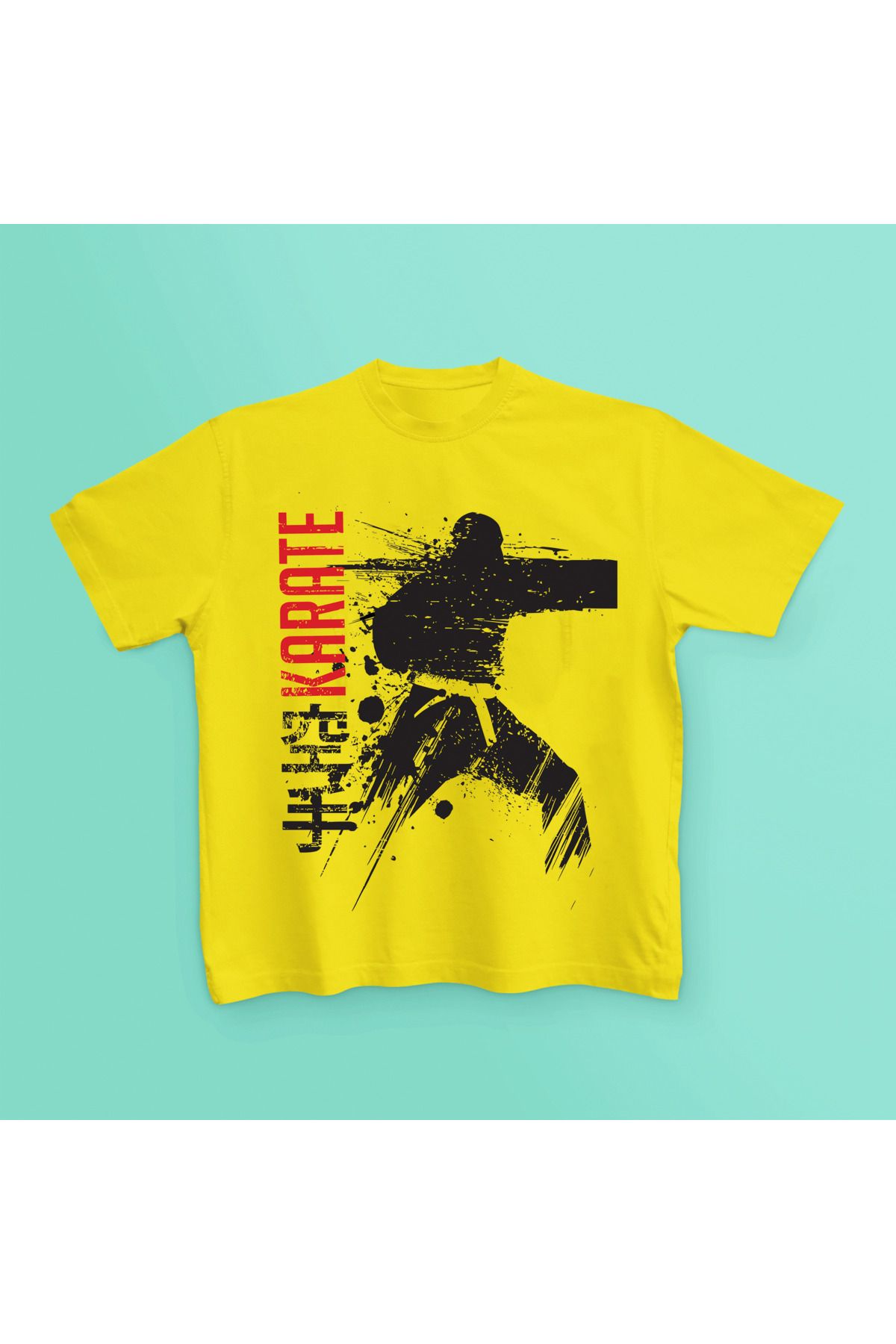 MAGORS KARATE BASKILI PAMUKLU KISA KOLLU GENÇ VE ÇOCUK TSHIRT