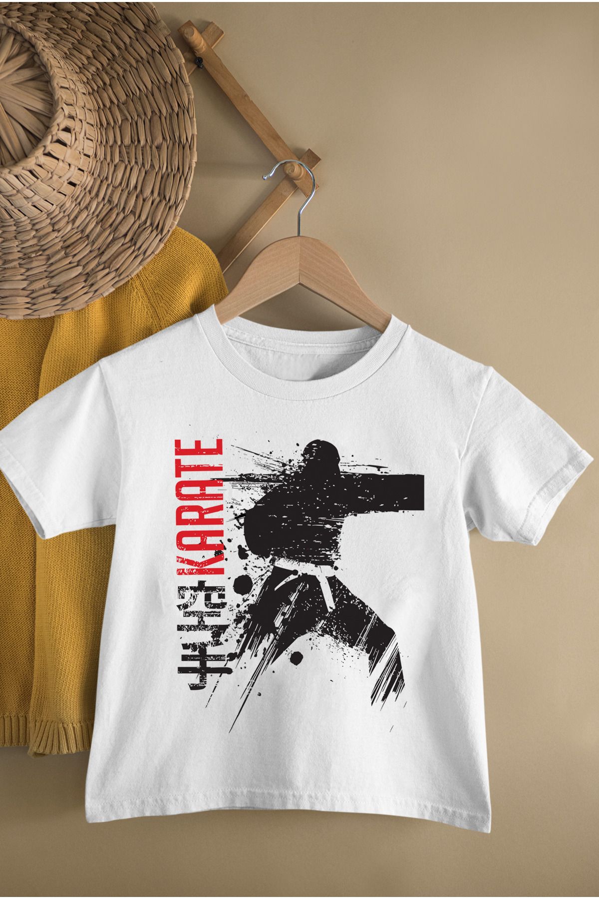 MAGORS KARATE BASKILI PAMUKLU KISA KOLLU GENÇ VE ÇOCUK TSHIRT