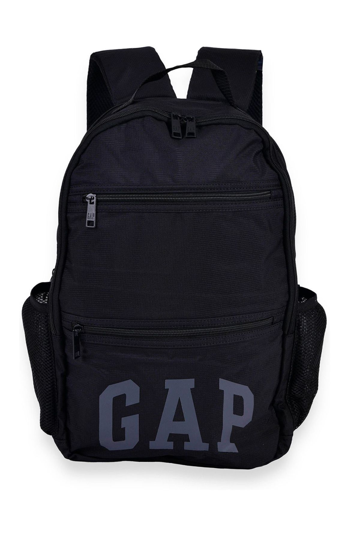 GAP 13409 Siyah Laptop Bölemli Logo Çok Cepli Unisex Sırt Çantası
