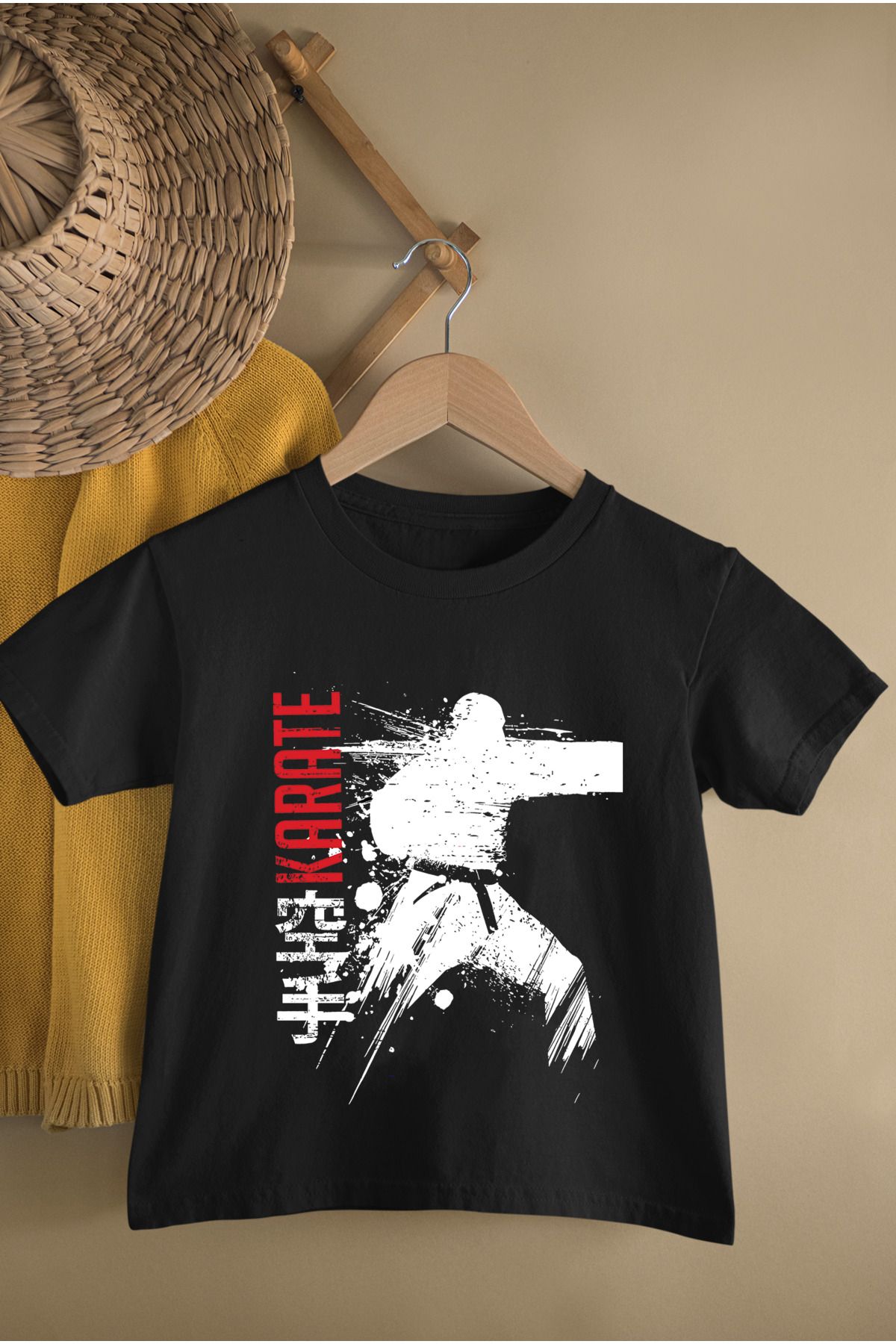 MAGORS KARATE BASKILI PAMUKLU KISA KOLLU GENÇ VE ÇOCUK TSHIRT