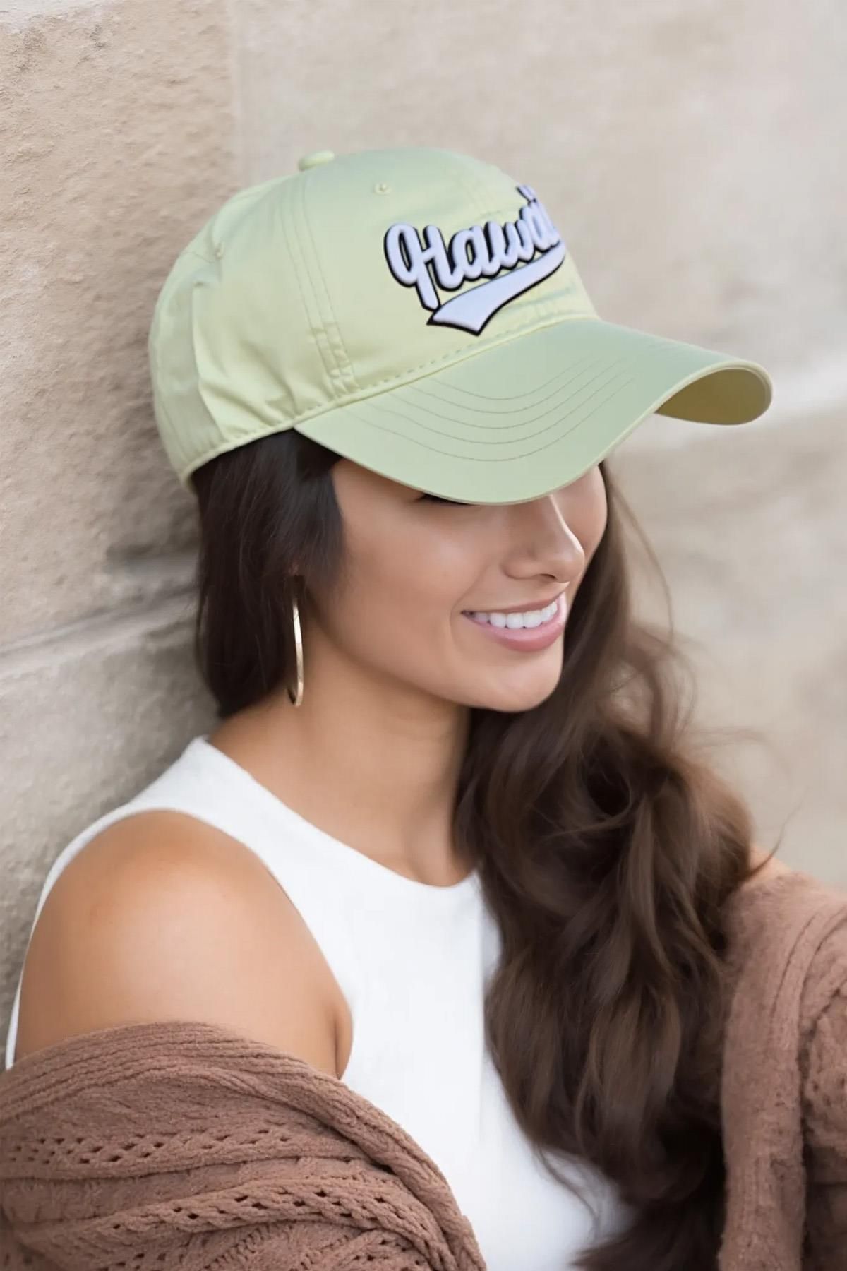 Külah Premium Hawaii Nakışlı Pamuk Şapka | Trucker Kep