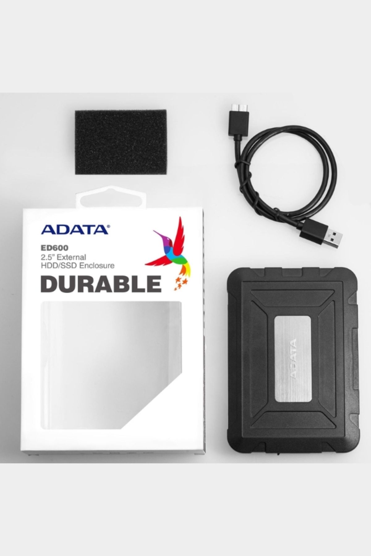 Adata-ED600 DURABLE External Enclosure for HDD and SSD | Compatible with PS5 XBOX 6