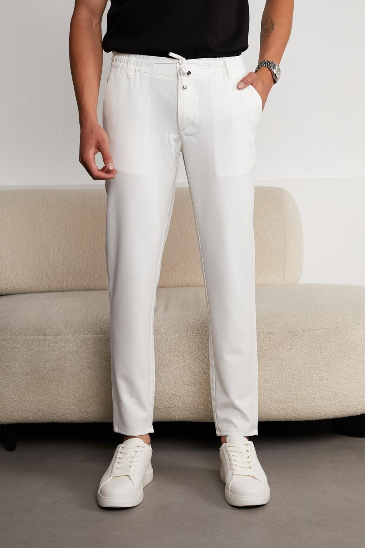 HA-KA GİYİM Erkek Yeni Sezon Jogger Pantolon Lastikli Bel Likralı Kordonlu Slim