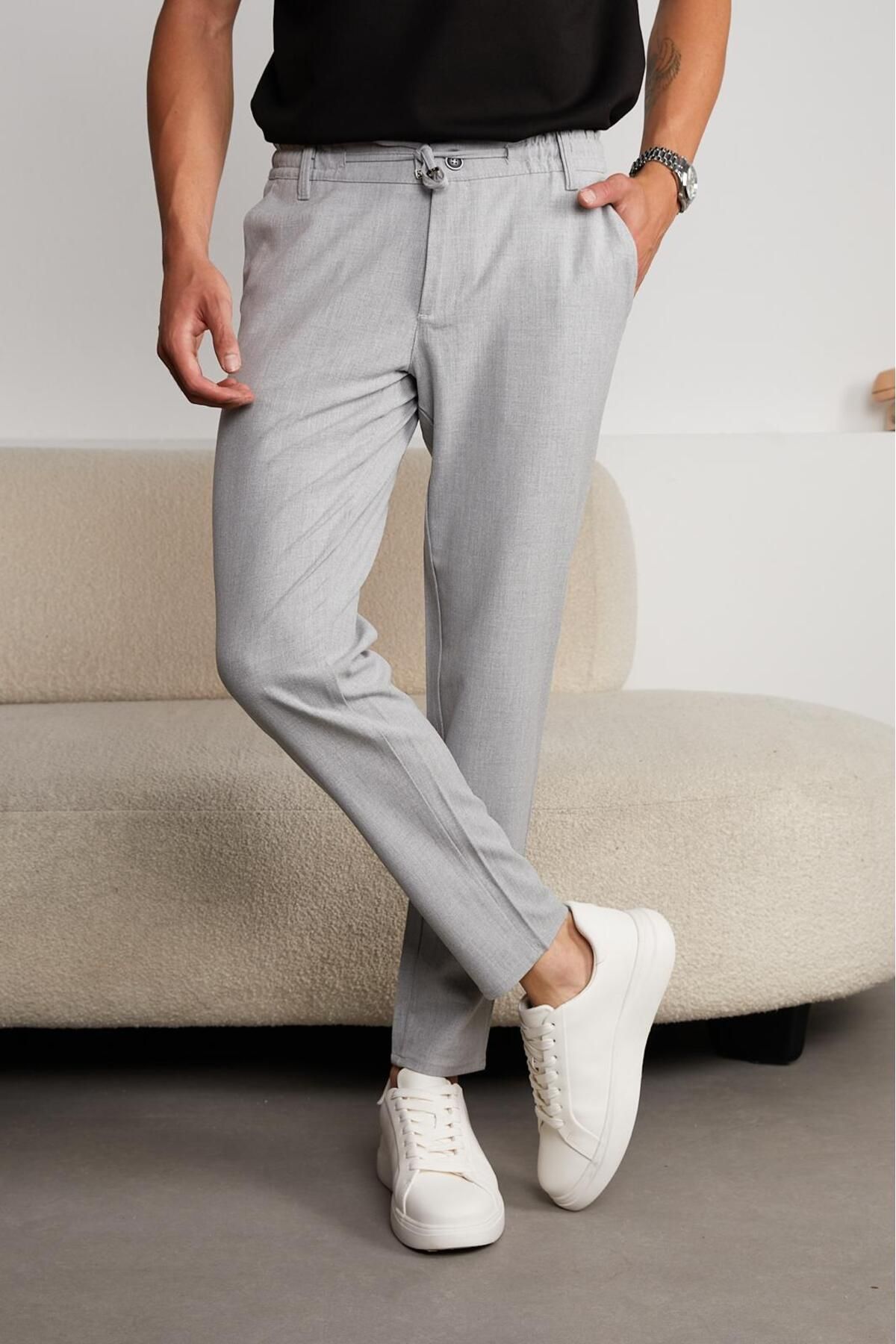 HA-KA GİYİM Erkek Yeni Sezon Jogger Pantolon Lastikli Bel Likralı Kordonlu Slim
