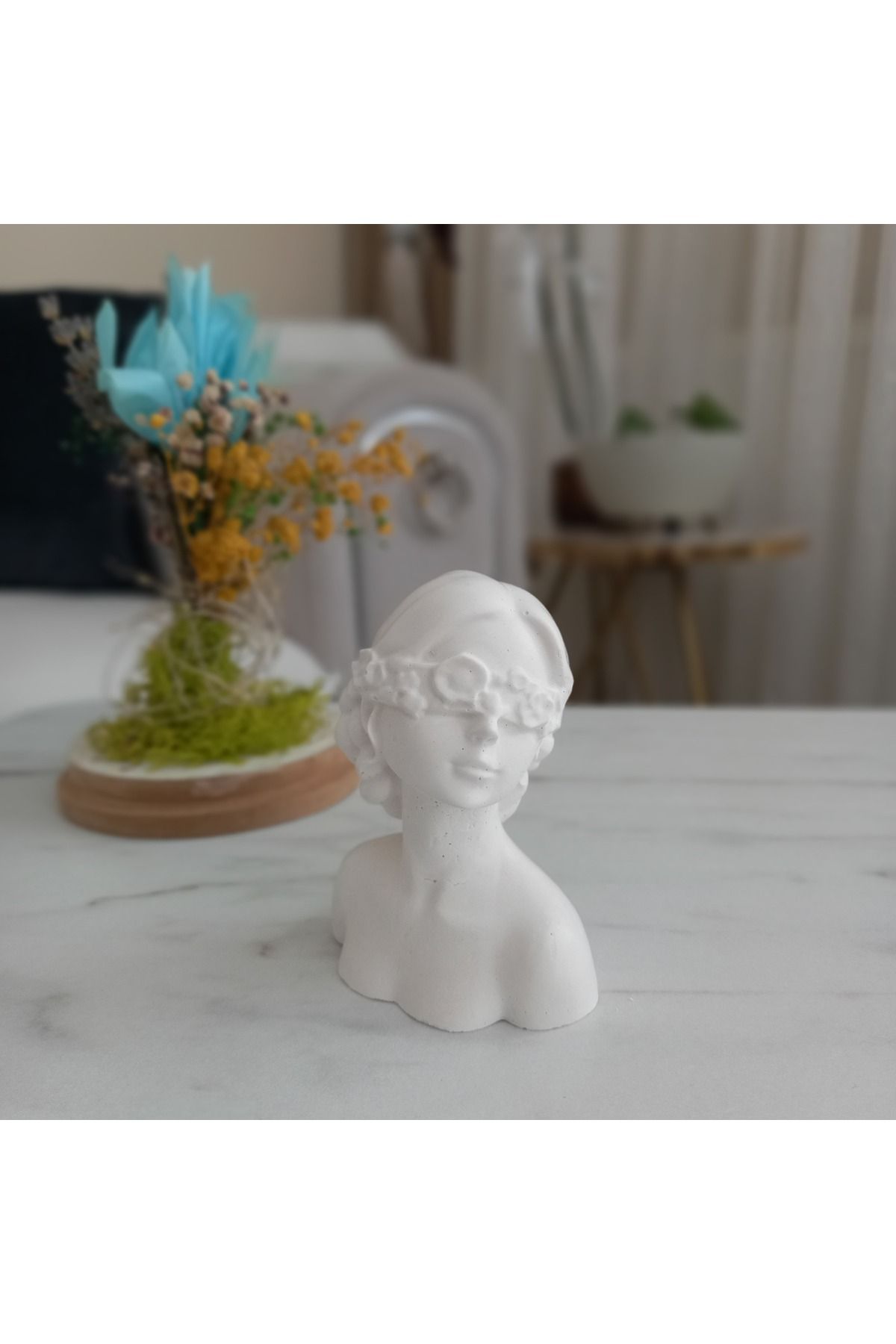 SEZSAN HOME Çiçekli kadın figürü biblo&obje