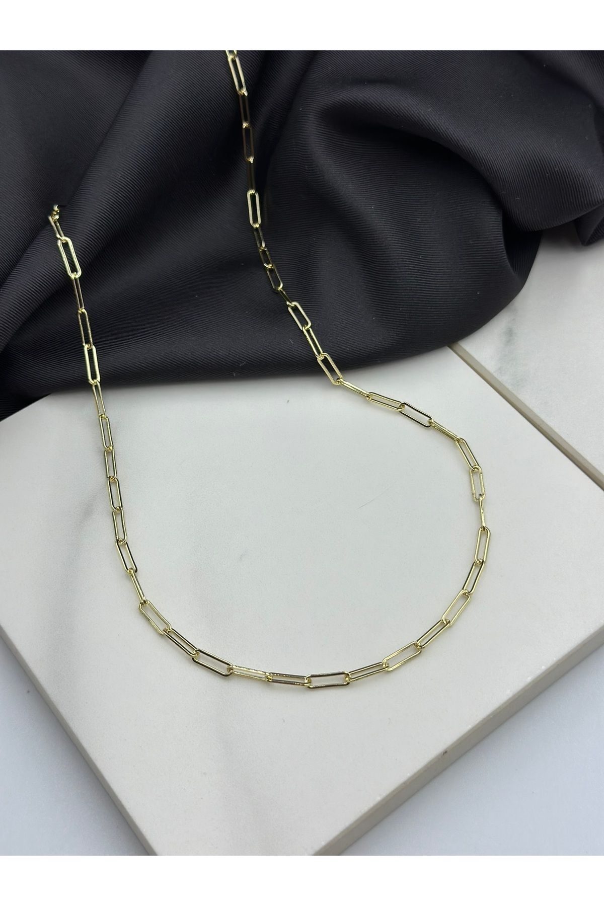 Lumiera 14K Gold Altın Renk Zincir Tasarım Zincir Kolye