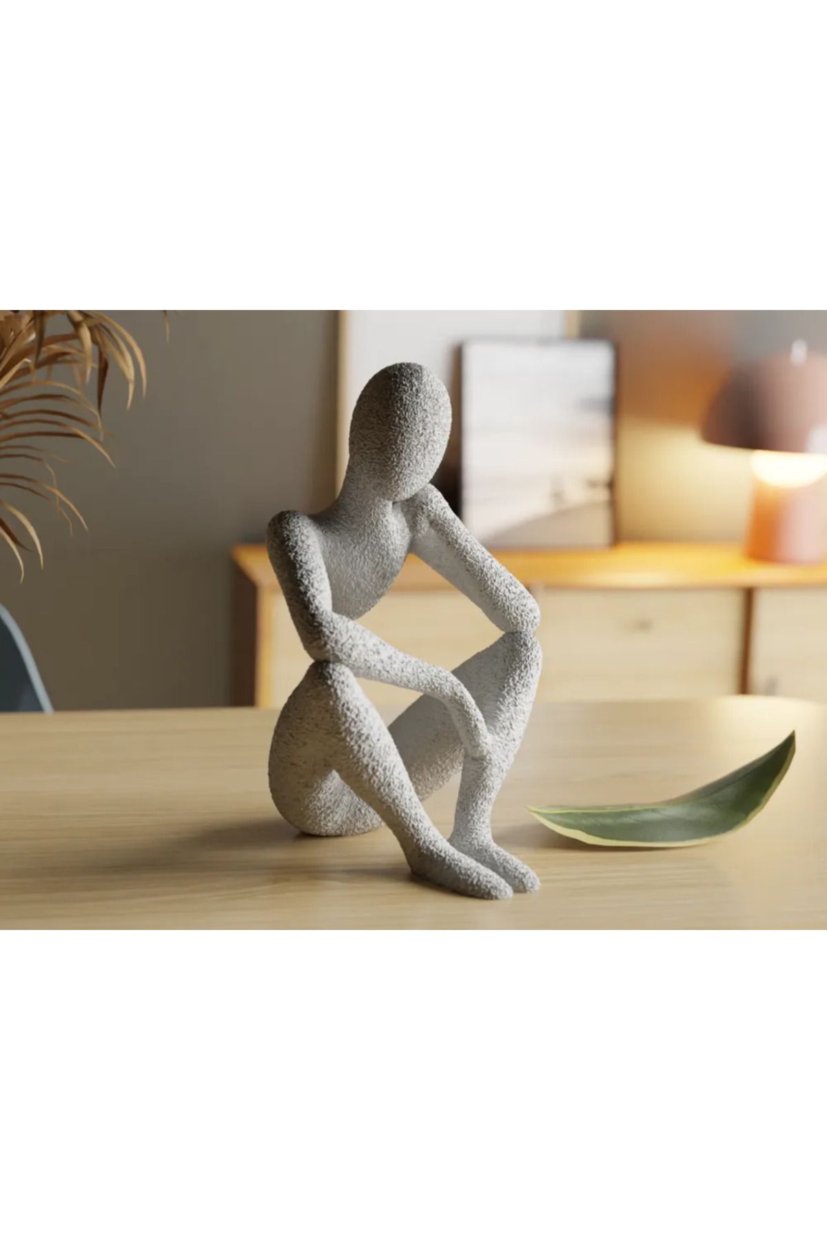 MedSan3D Soyut Modern 3D Baskı Heykeli | Dekoratif Sanat Eseri
