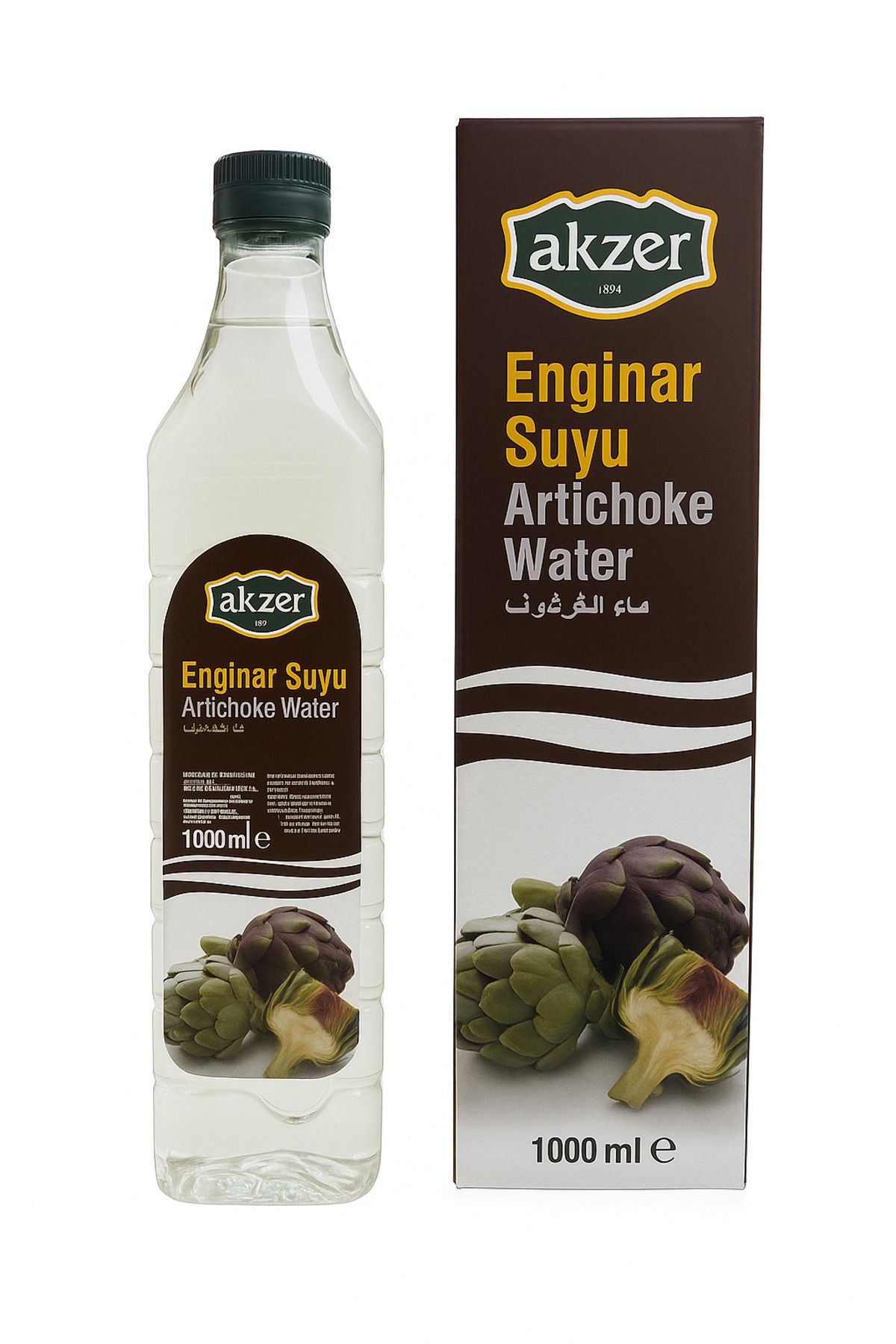 Akzer Enginar Suyu 1000 ML %100 Doğal