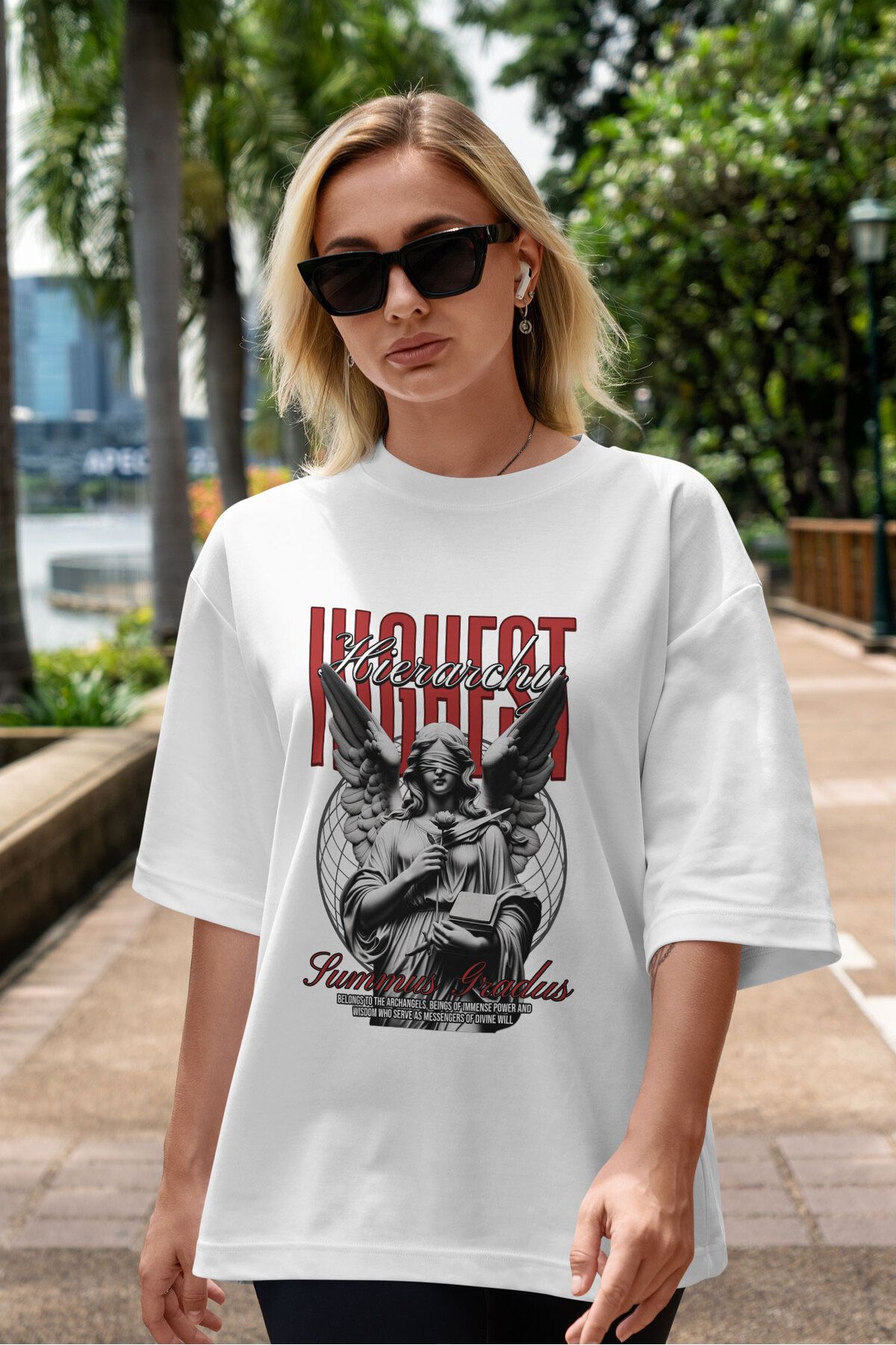 ELFAMİ Unisex Erkek/Kadın HONEST Renkli Özel Baskılı Oversize Pamuklu Bisiklet Yaka T-Shirt Tişört