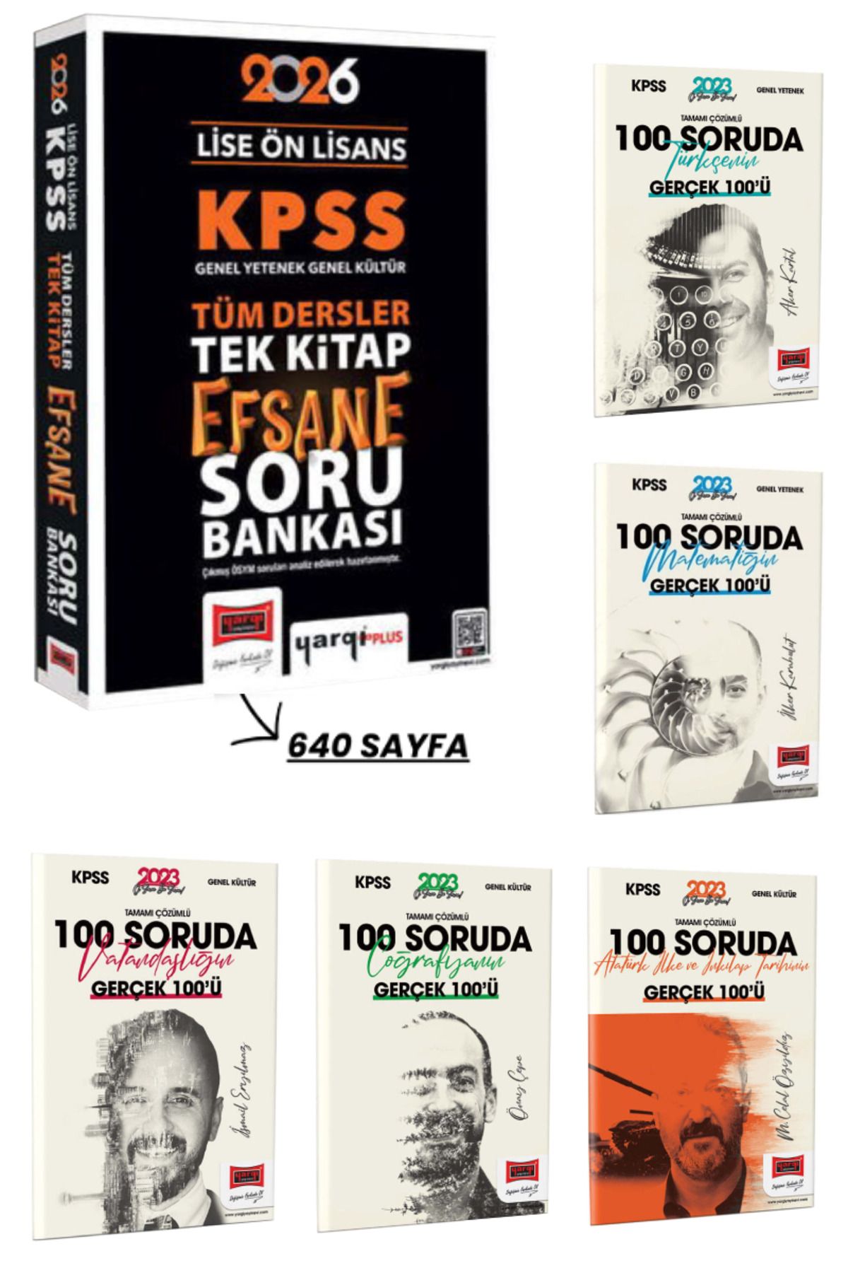 Yargı Yayınları 2026 KPSS Lise Ön Lisans GYGK Tüm Dersler Tek Kitap Efsane Soru Bankası ve Tüm Dersler 100 Soru Seti