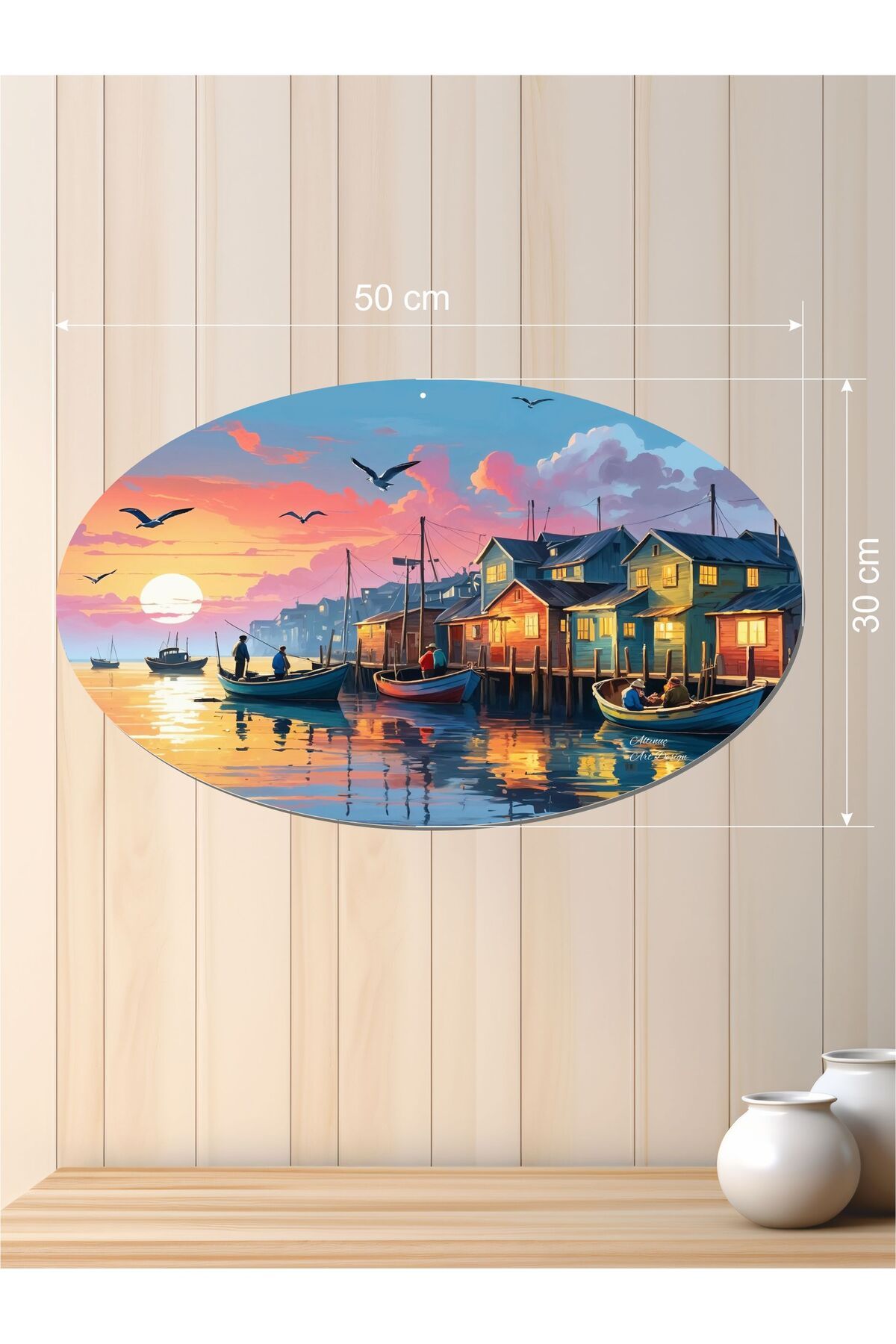 Altınuç Art Design 50x30 cm UV Baskılı Özgün MDF Tablo V1