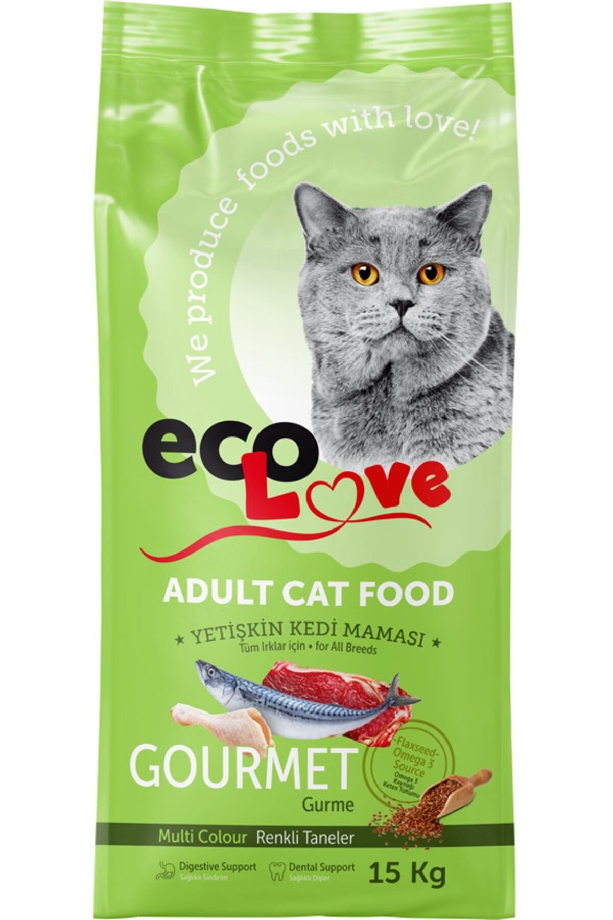 ecolove Eco Love Gurme Yetişkin Kedi Maması 15 Kg