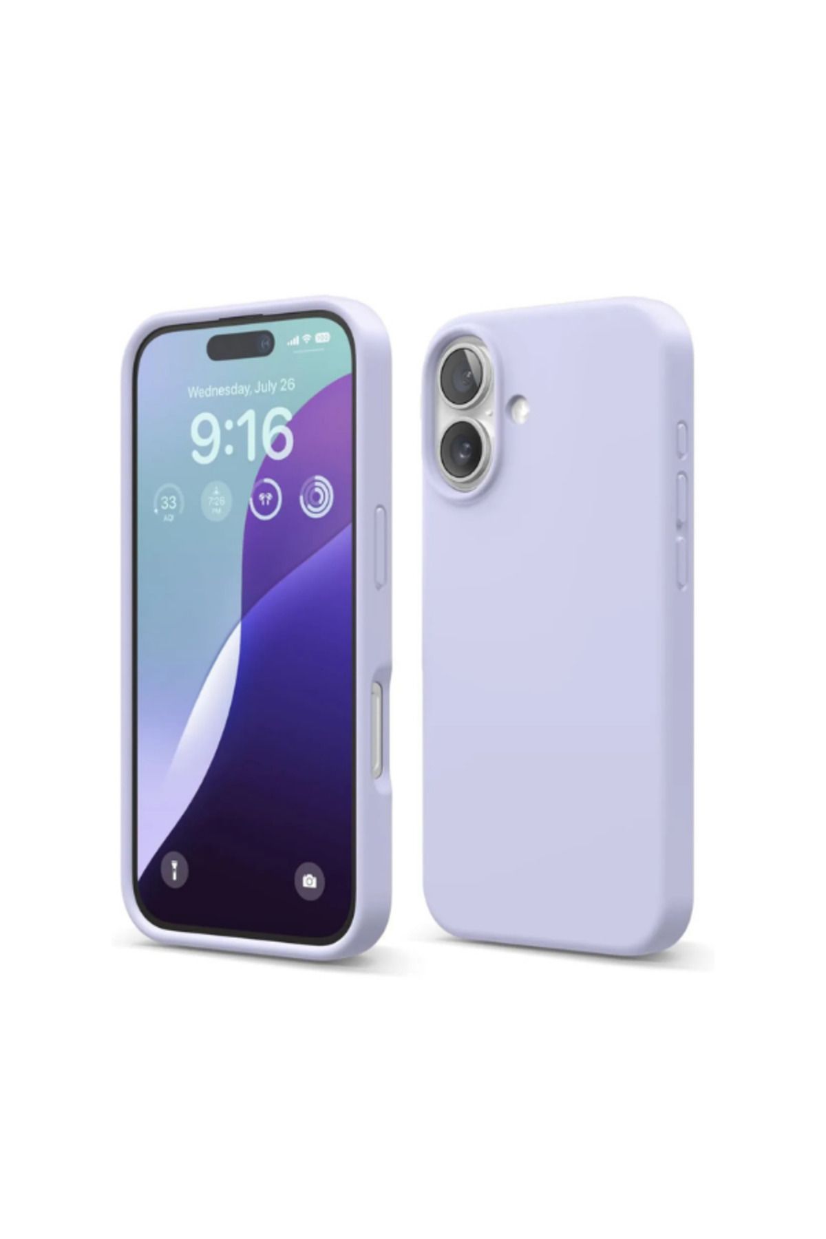 nexnova Apple Iphone 16 Plus Uyumlu Kılıf Kadife Lansman Soft Yumuşak Liquid Silikon Kamera Korumalı Kapak