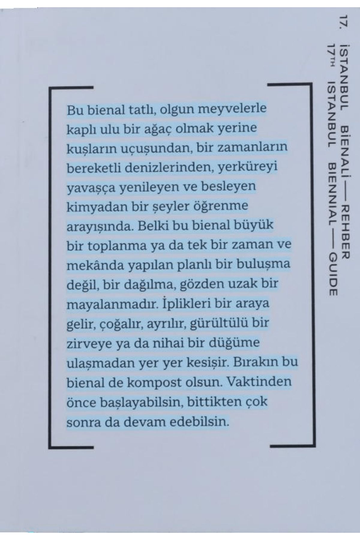 Yapı Kredi Yayınları 17. İstanbul Bienali - Rehber