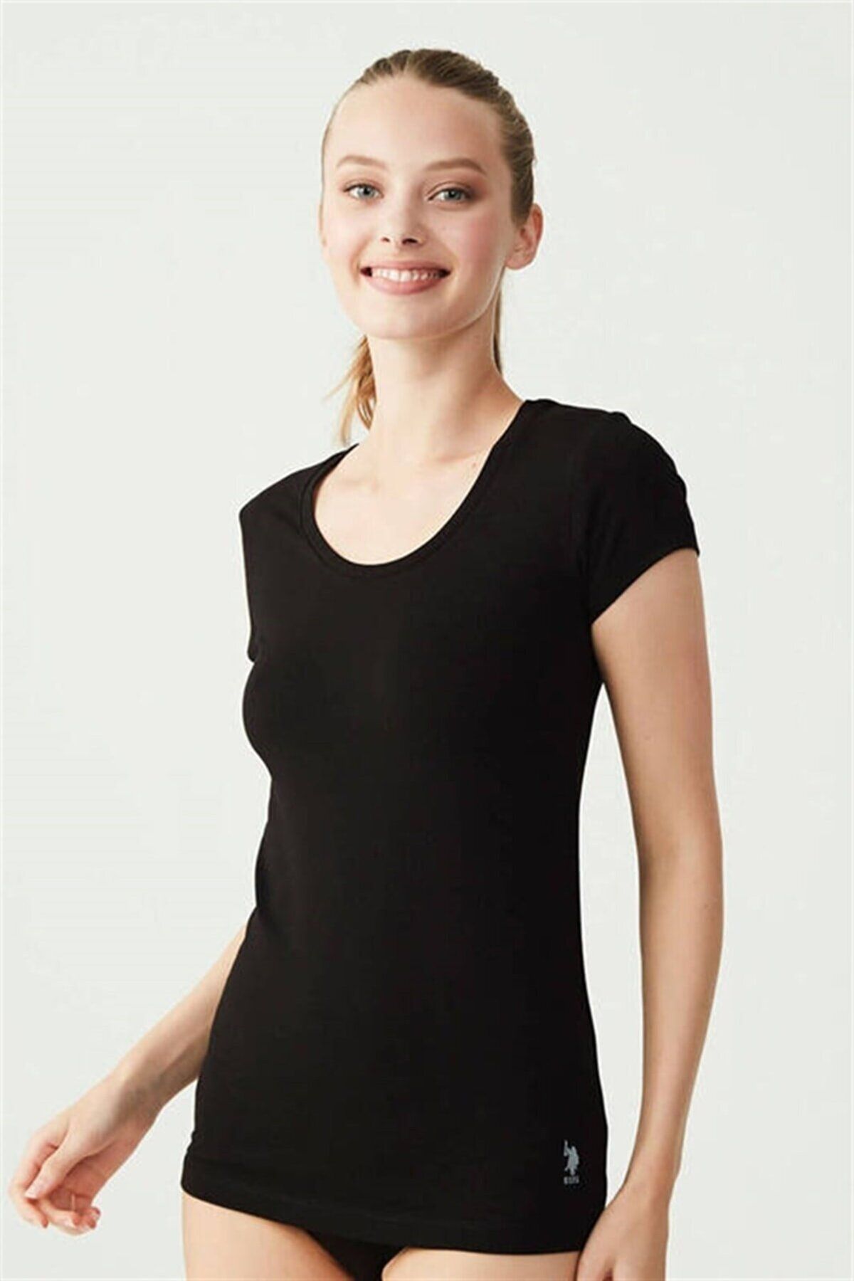 U.S. Polo Assn. Derin Yuvarlak Yaka Basic T-shirt
