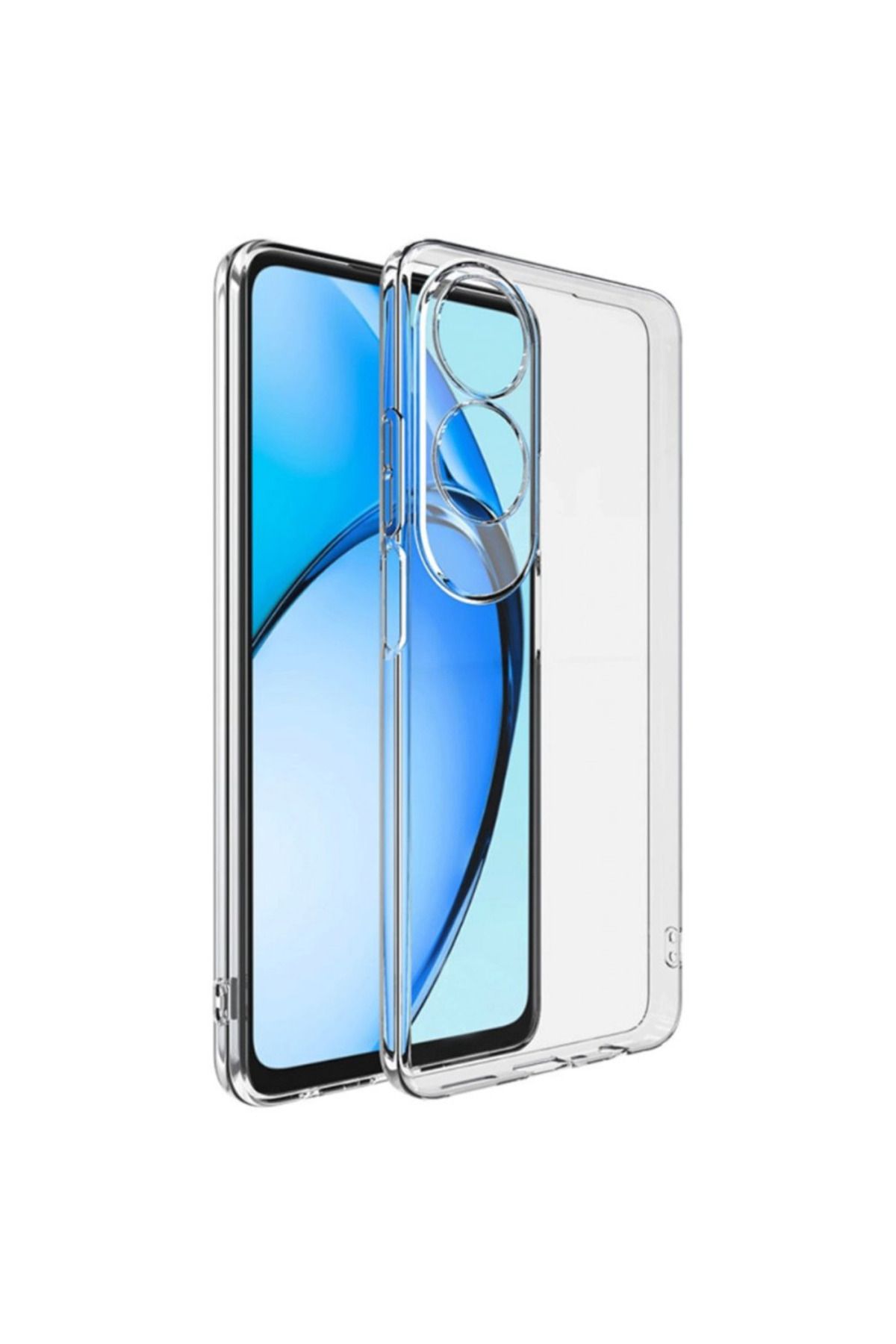 foxpower Oppo A60 Şeffaf Kılıf 0.2mm Şeffaf Silikon