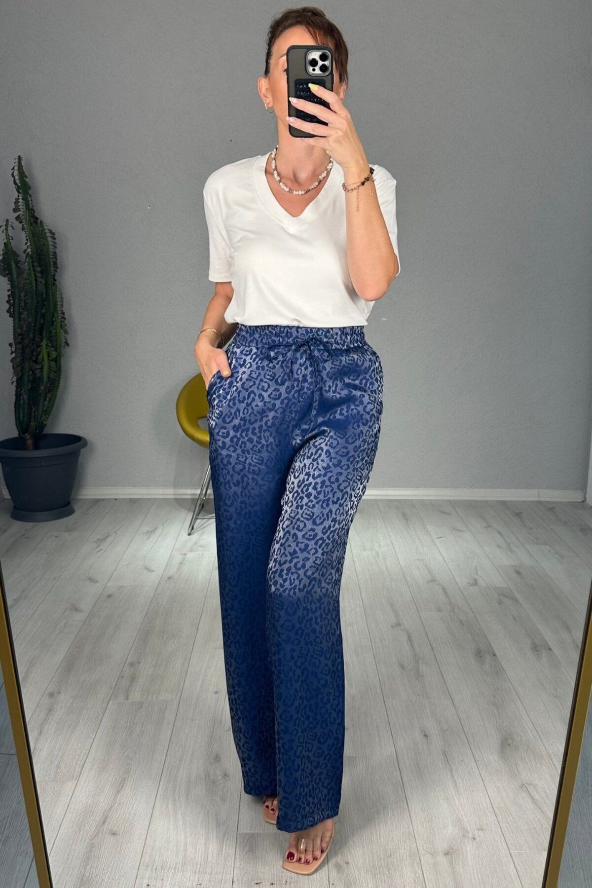 lady special Leopar Bol Paça Pantolon
