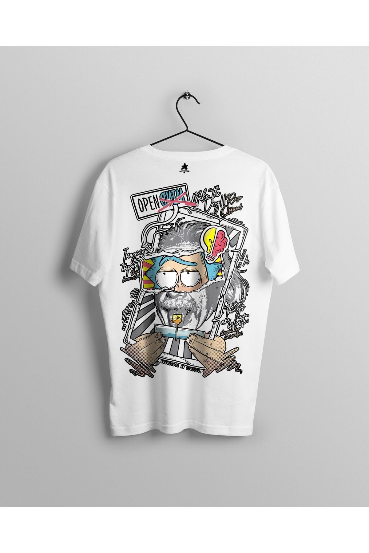 Ct Erkek Oversize Baskılı T-Shirt - Mind