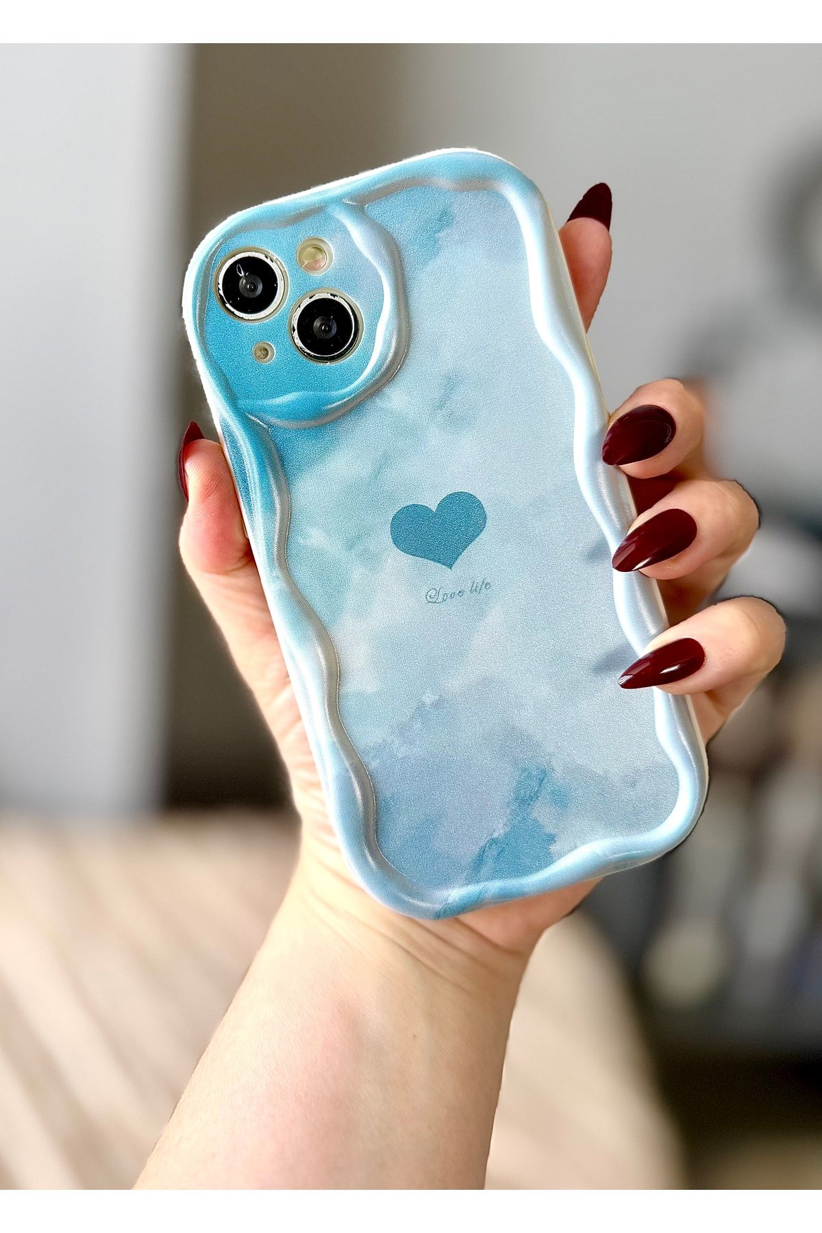 MirazTasarim IPHONE 13 KALP DESENLİ KILIF001