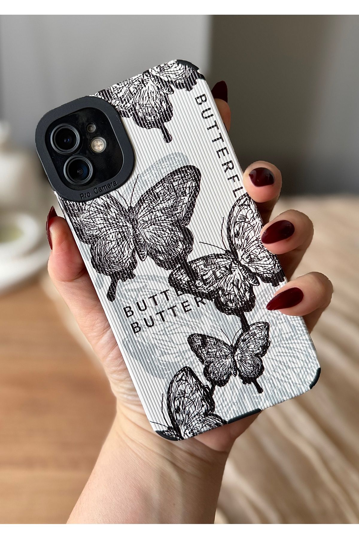 MirazTasarim IPHONE 11 KELEBEK DESENLİ KILIF