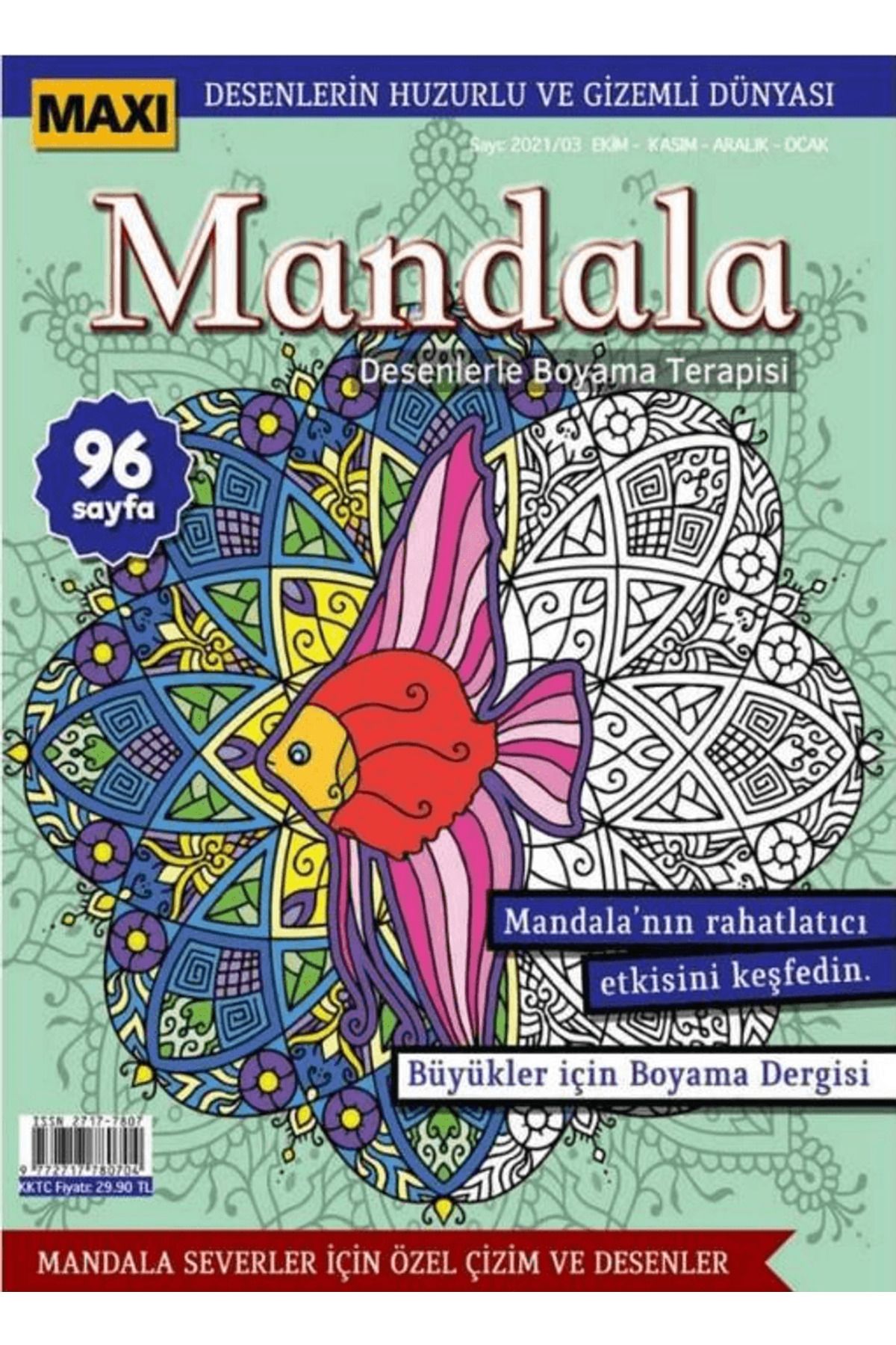 Maxi Yayıncılık Maxi Mandala Desenlerle Boyama Terapisi 5