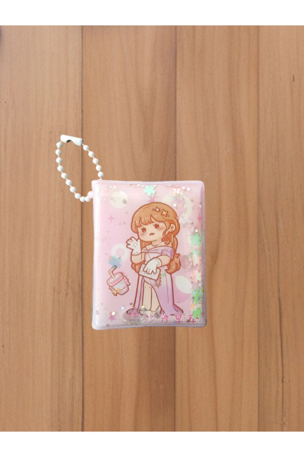 Çınar Sulu Simli Kawaii Kız Temalı 4,5 cm x 5,5 cm Mini Defter (Tekli)