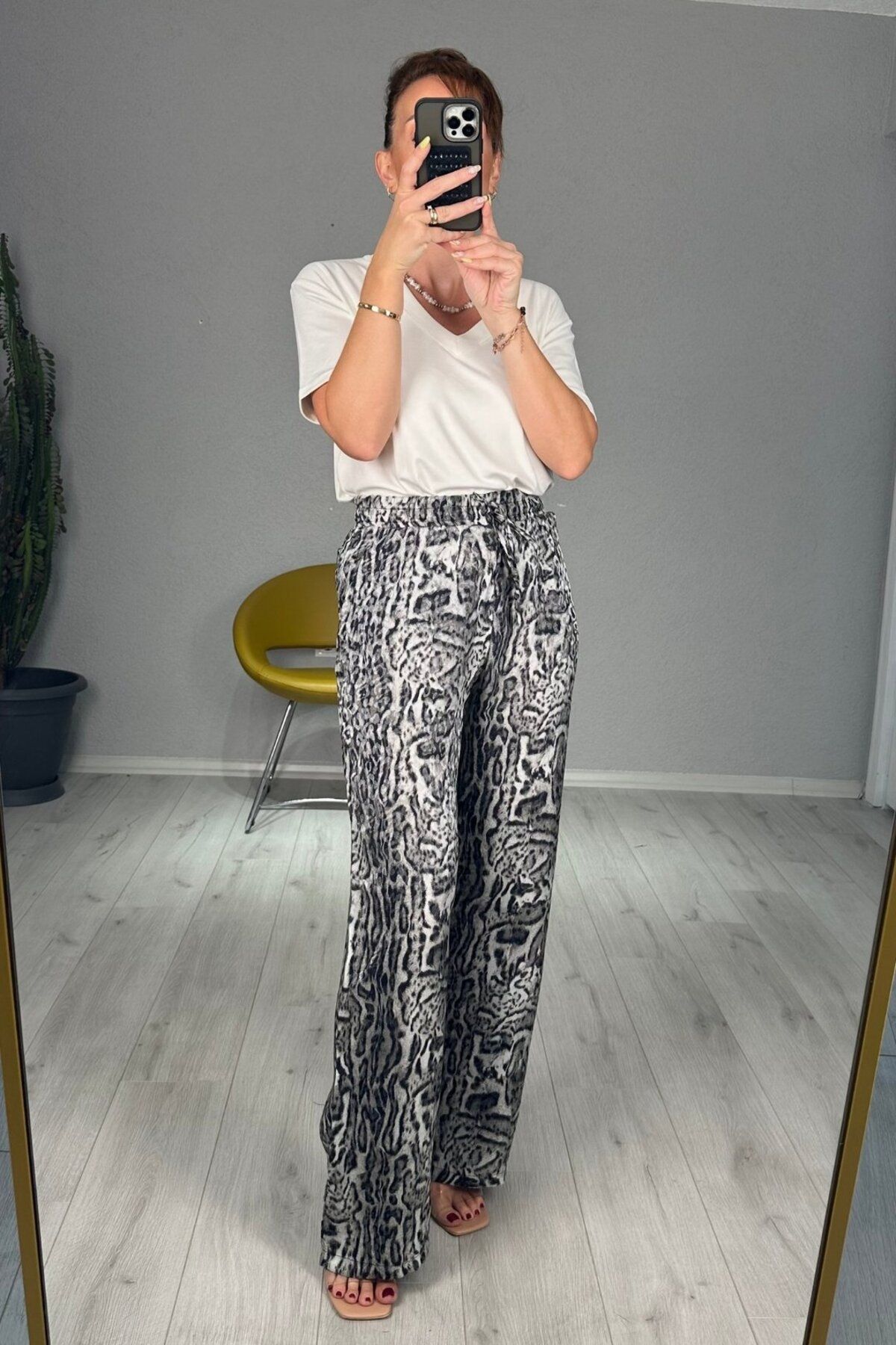 lady special Leopar Bol Paça Pantolon