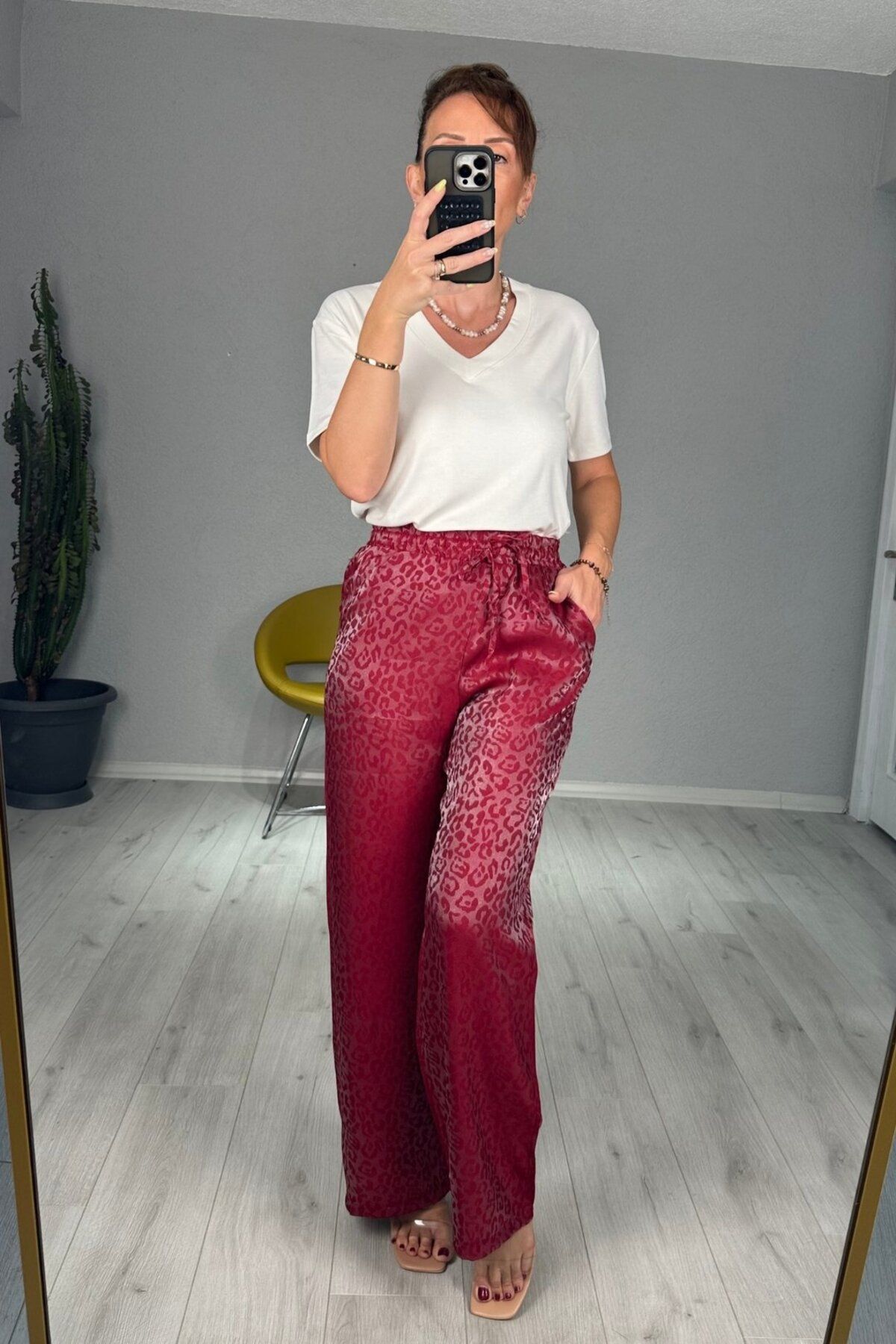 lady special Leopar Bol Paça Pantolon