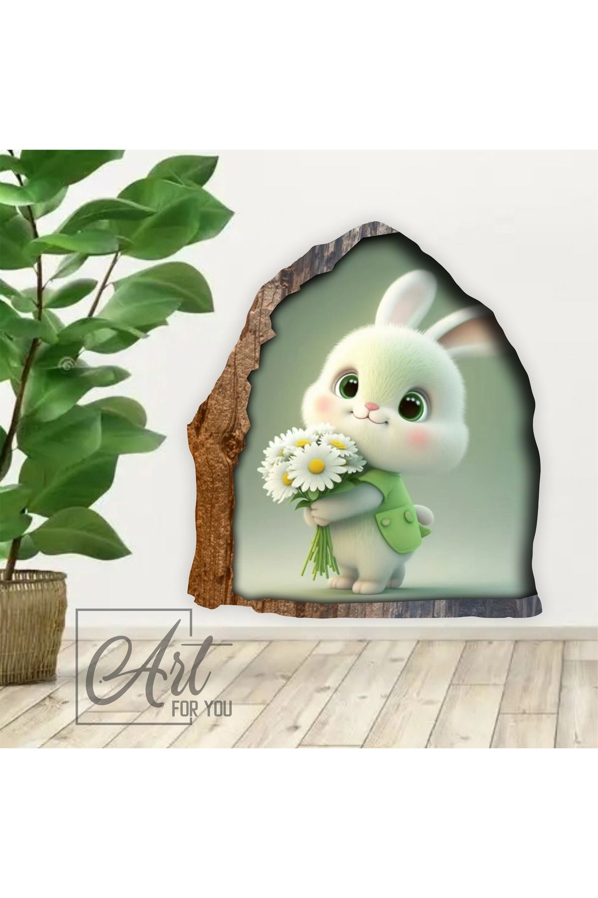 art for you Sevimli Hayvan Temalı 3D Duvar Sticker – Çocuk ve Bebek Odalarına Neşe Katın!