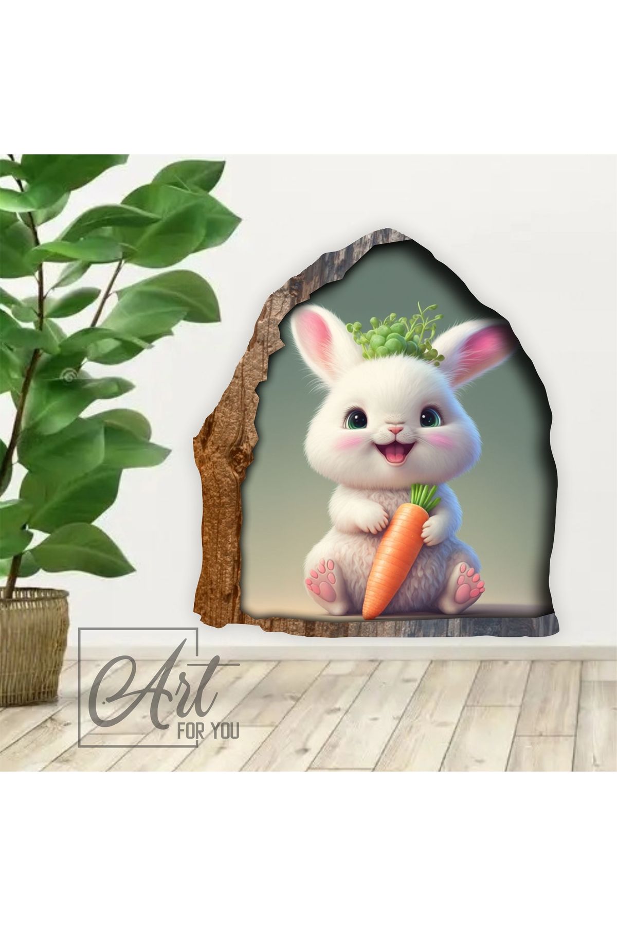 art for you Sevimli Hayvan Temalı 3D Duvar Sticker – Çocuk ve Bebek Odalarına Neşe Katın!
